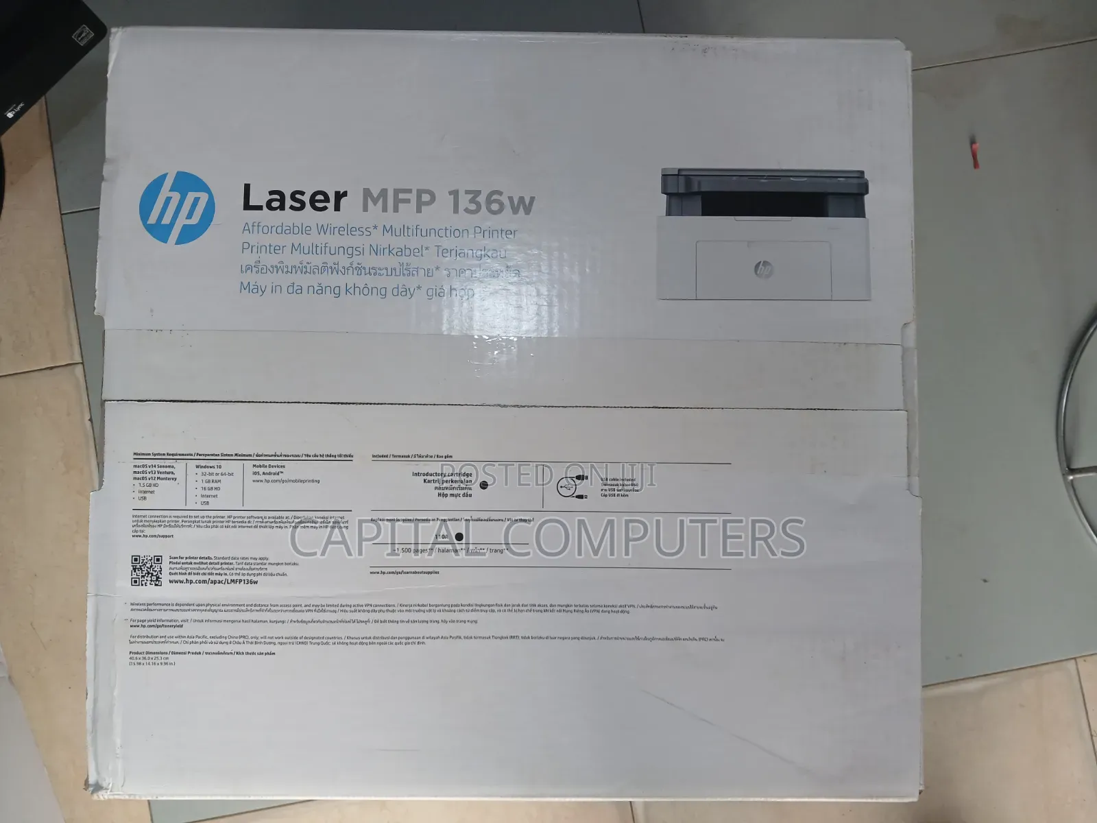 HP Laserjet MFP 136w Printer