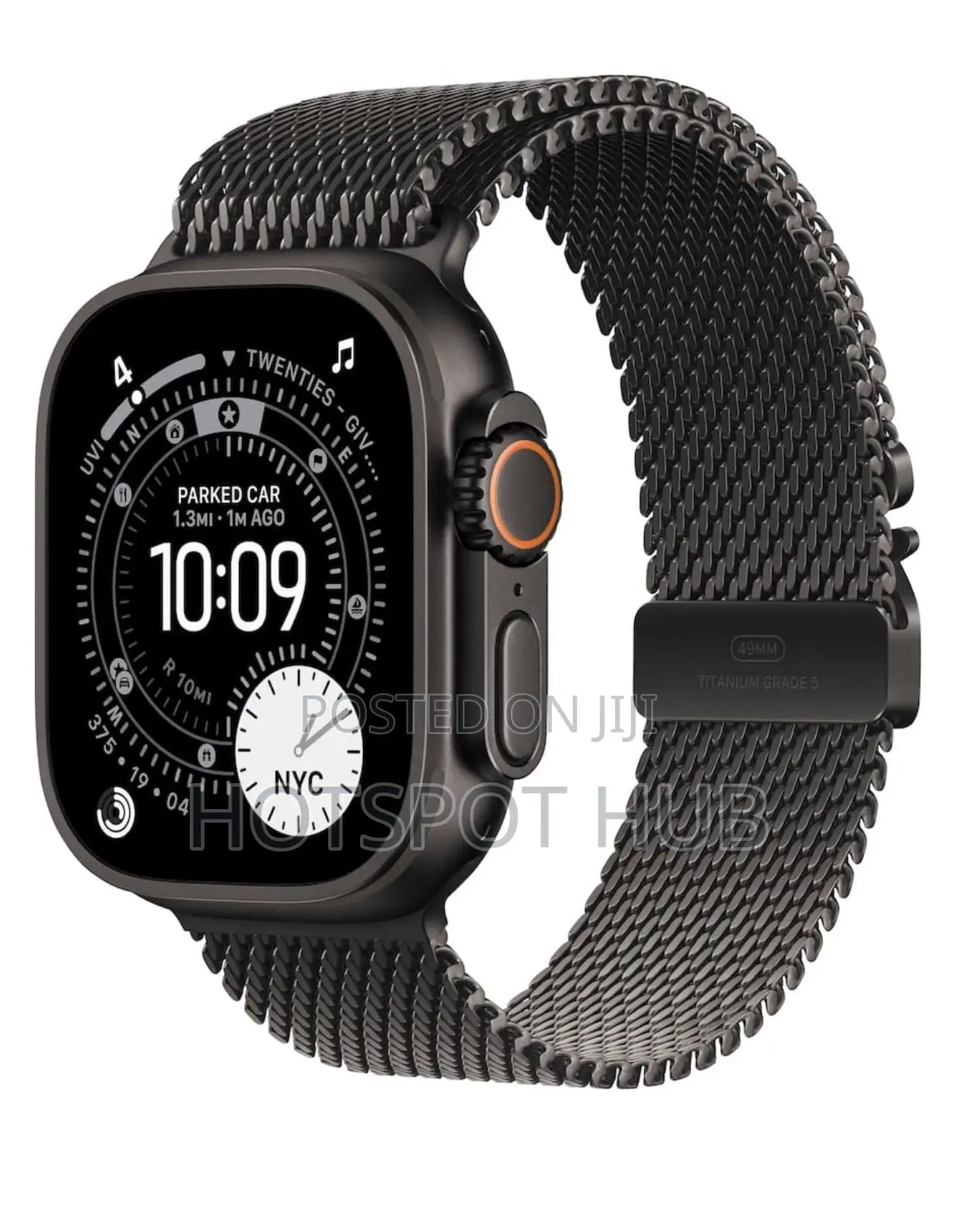 Apple Watch Ultra 3 49mm Titanium Case With Titanium Milanese Loop