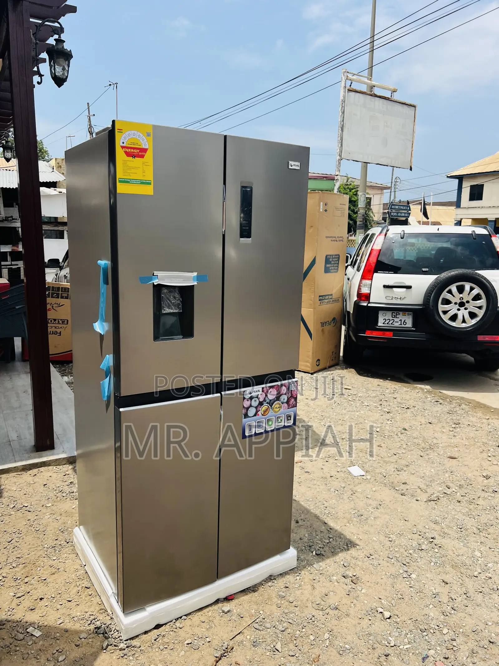 Shop Original Pearl PF-613MDIXWD-1A 421L Side by Side Refrigerator..
