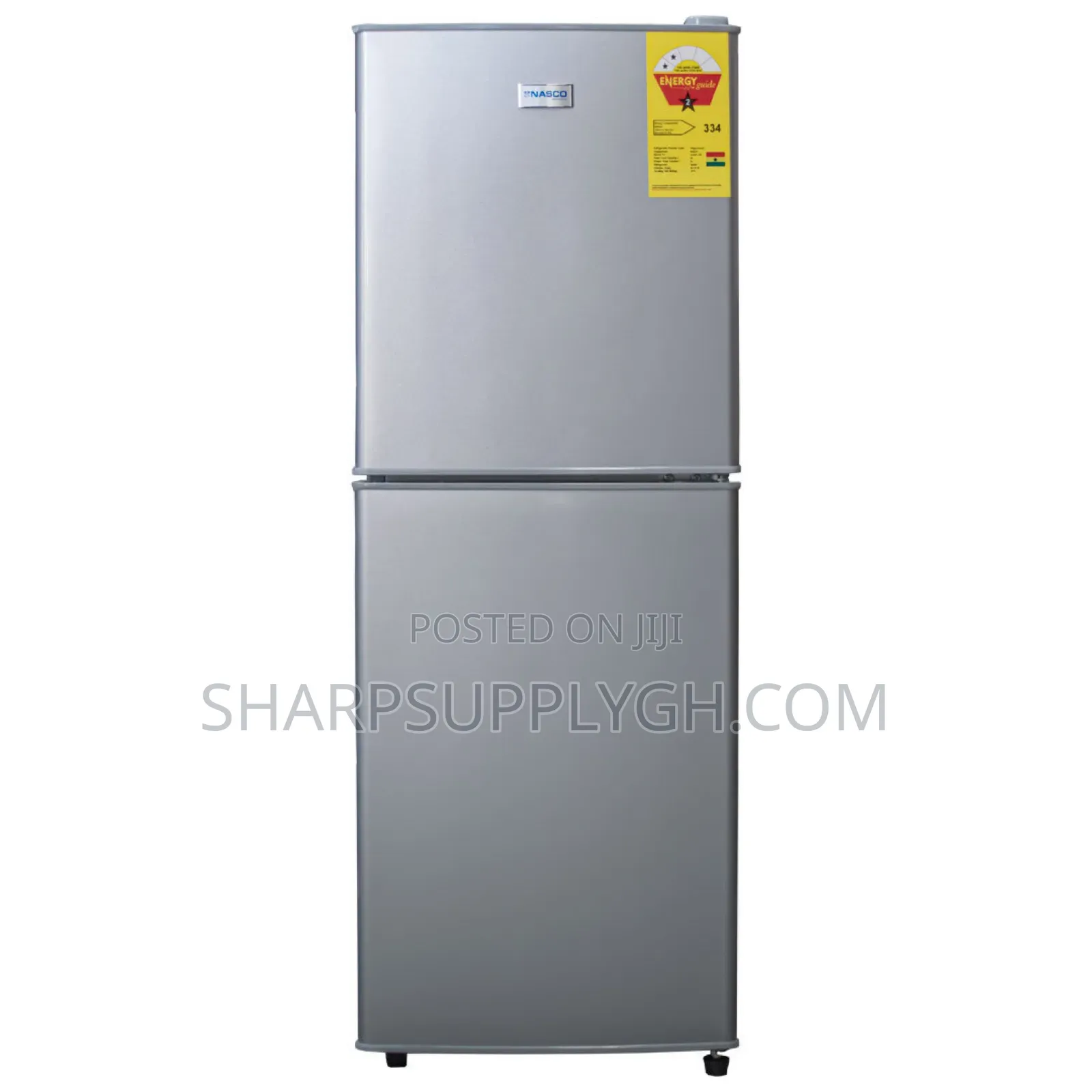 Nasco 116L Double Door Refrigerator
