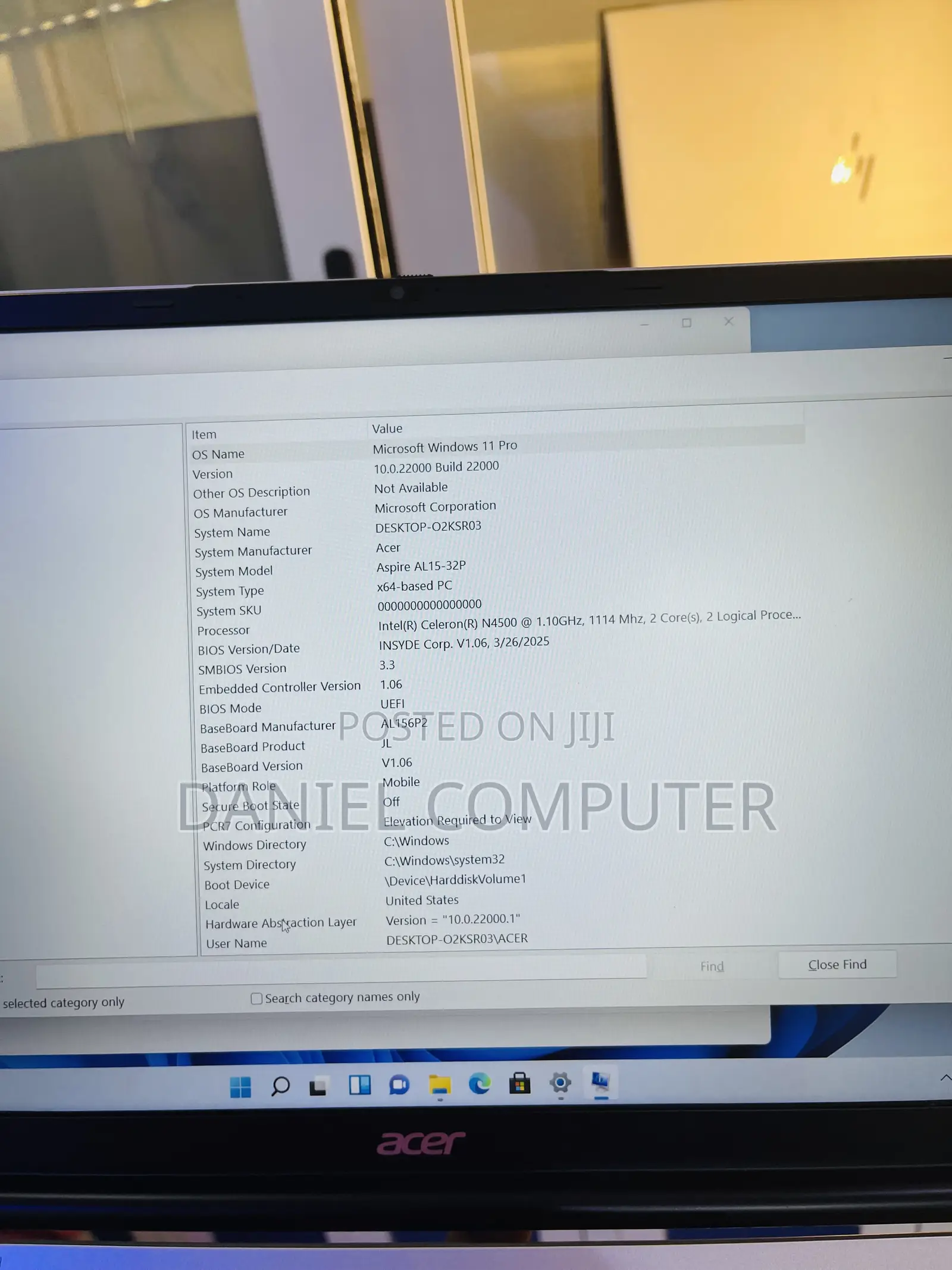 Laptop Acer Aspire A315 51 8GB Intel Celeron SSD 128GB
