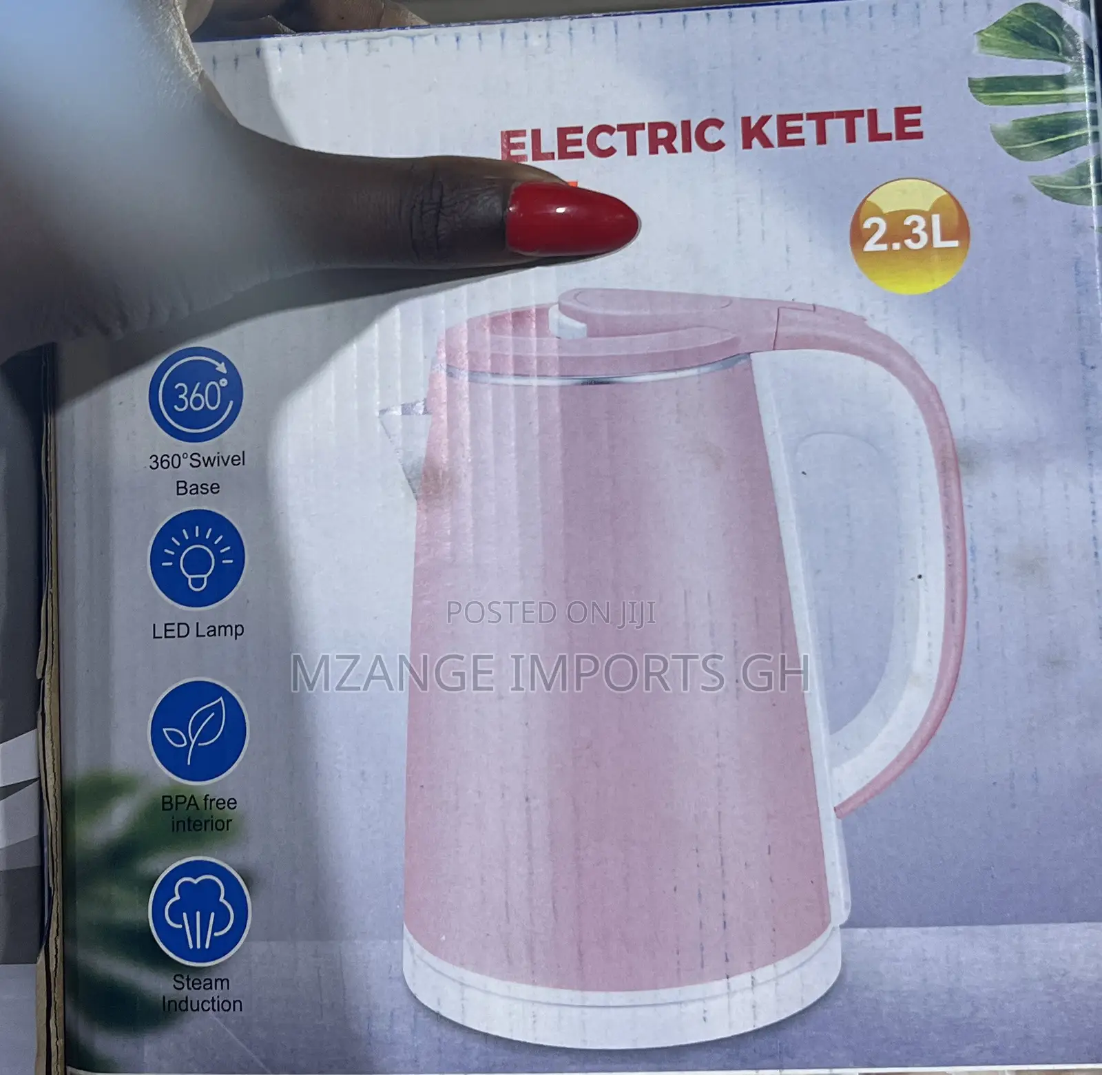 2.3l Pink Kettle