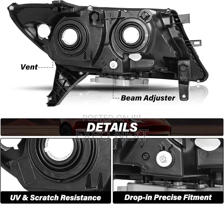 Halogen Headlight Assembly for 2013-2016 Nissan Pathfinder
