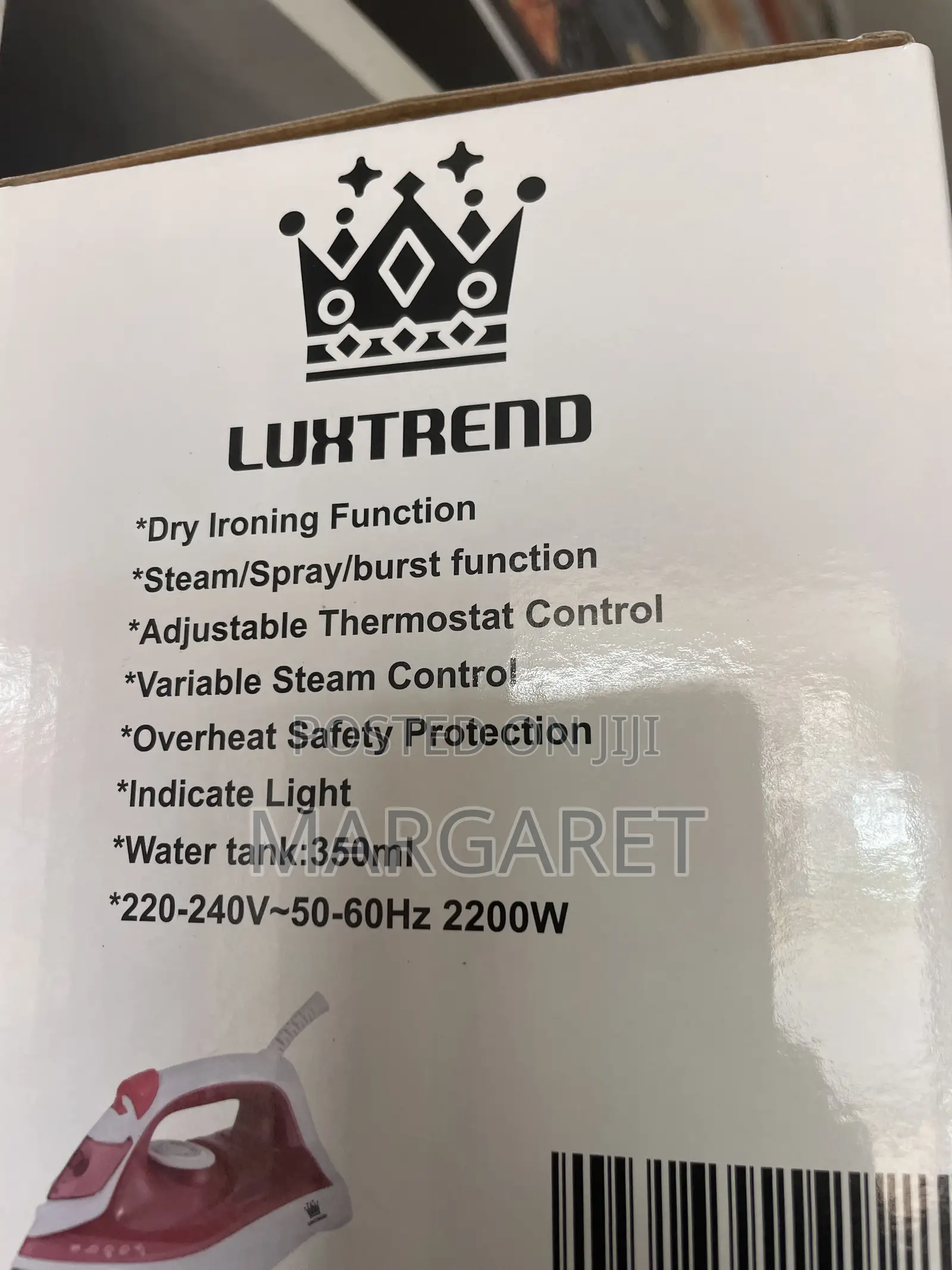 Luxtrend Steam Iron