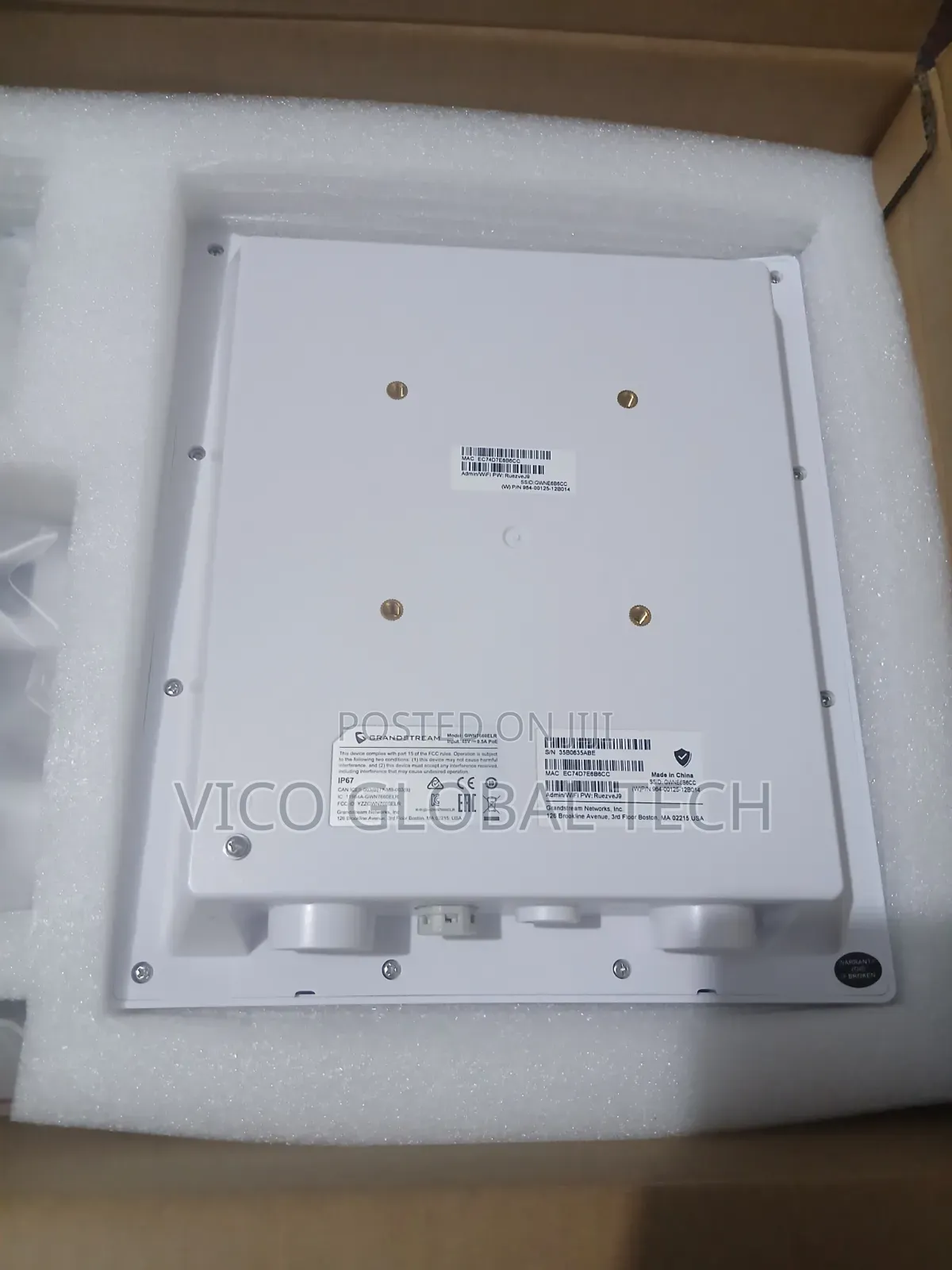 Grandstream Ax3000 Wi-Fi 6 Access Point Long Range