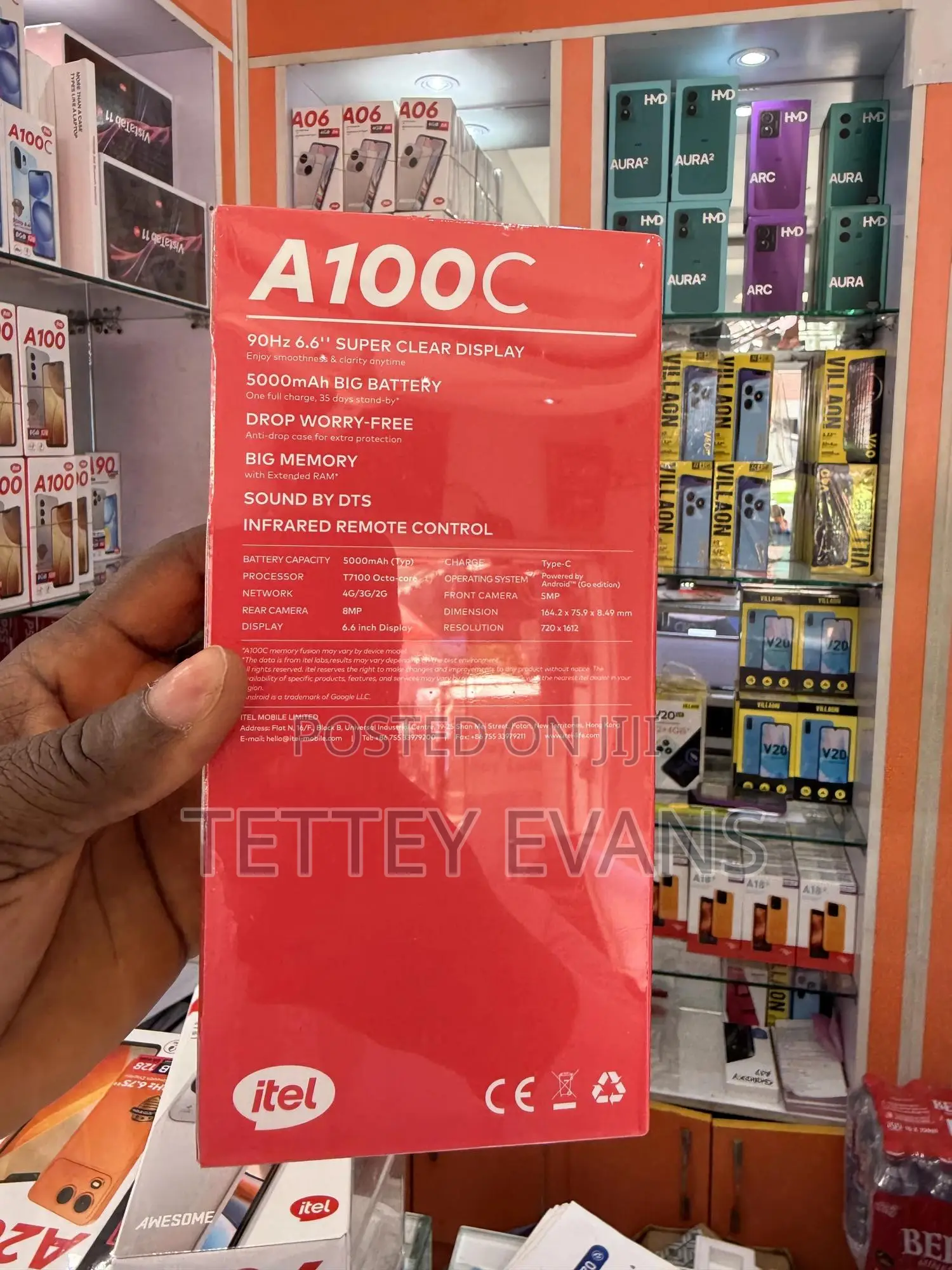 New Itel A100C 64 GB Blue