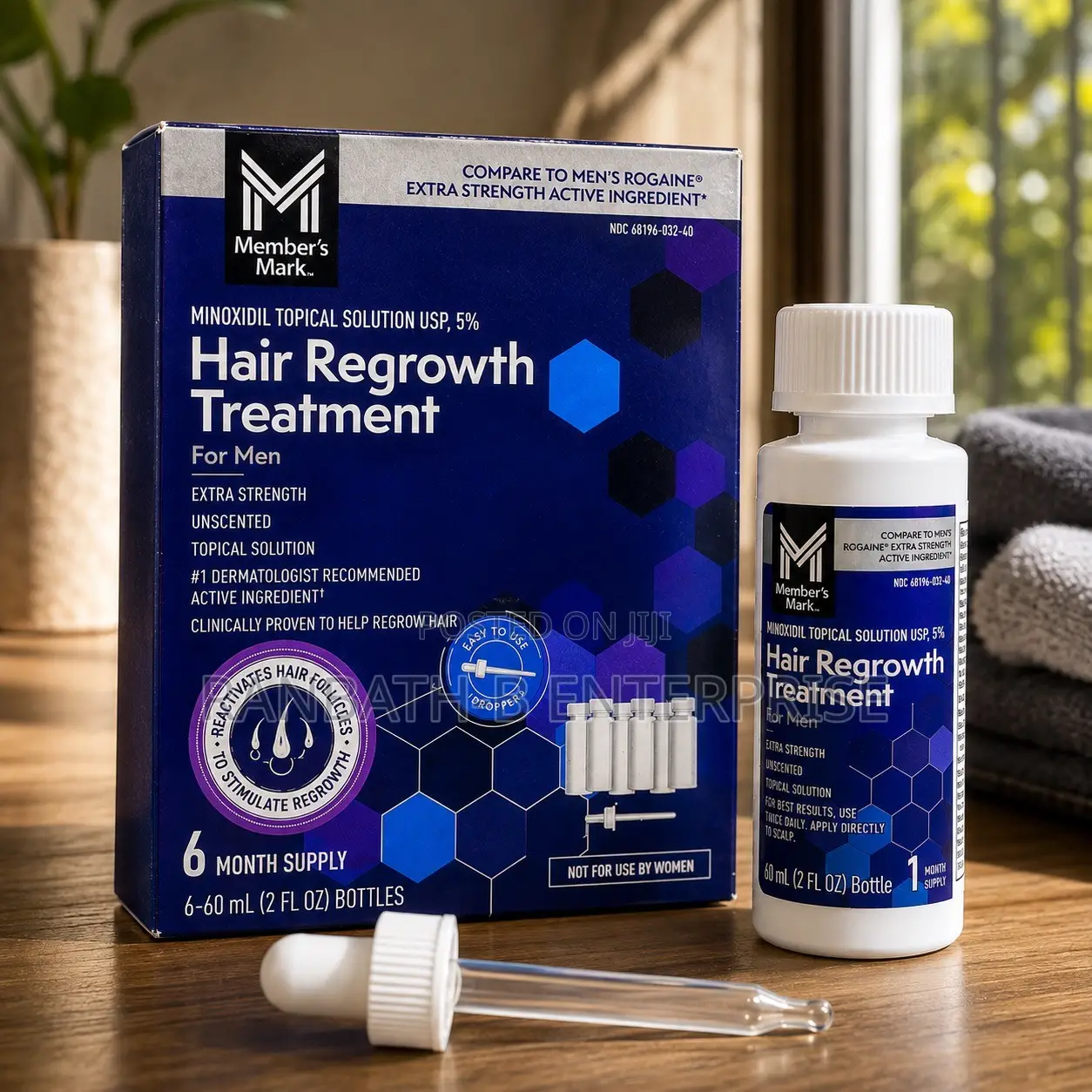 Member’s Mark 5% Minoxidil Hair Regrowth Treatment – 6 Months