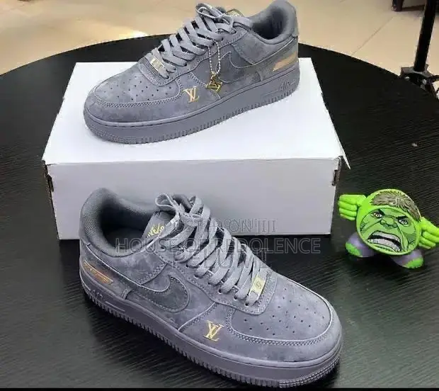 Louis Vuitton X Nike Air Force 1 Low Denim Blue Snrakers