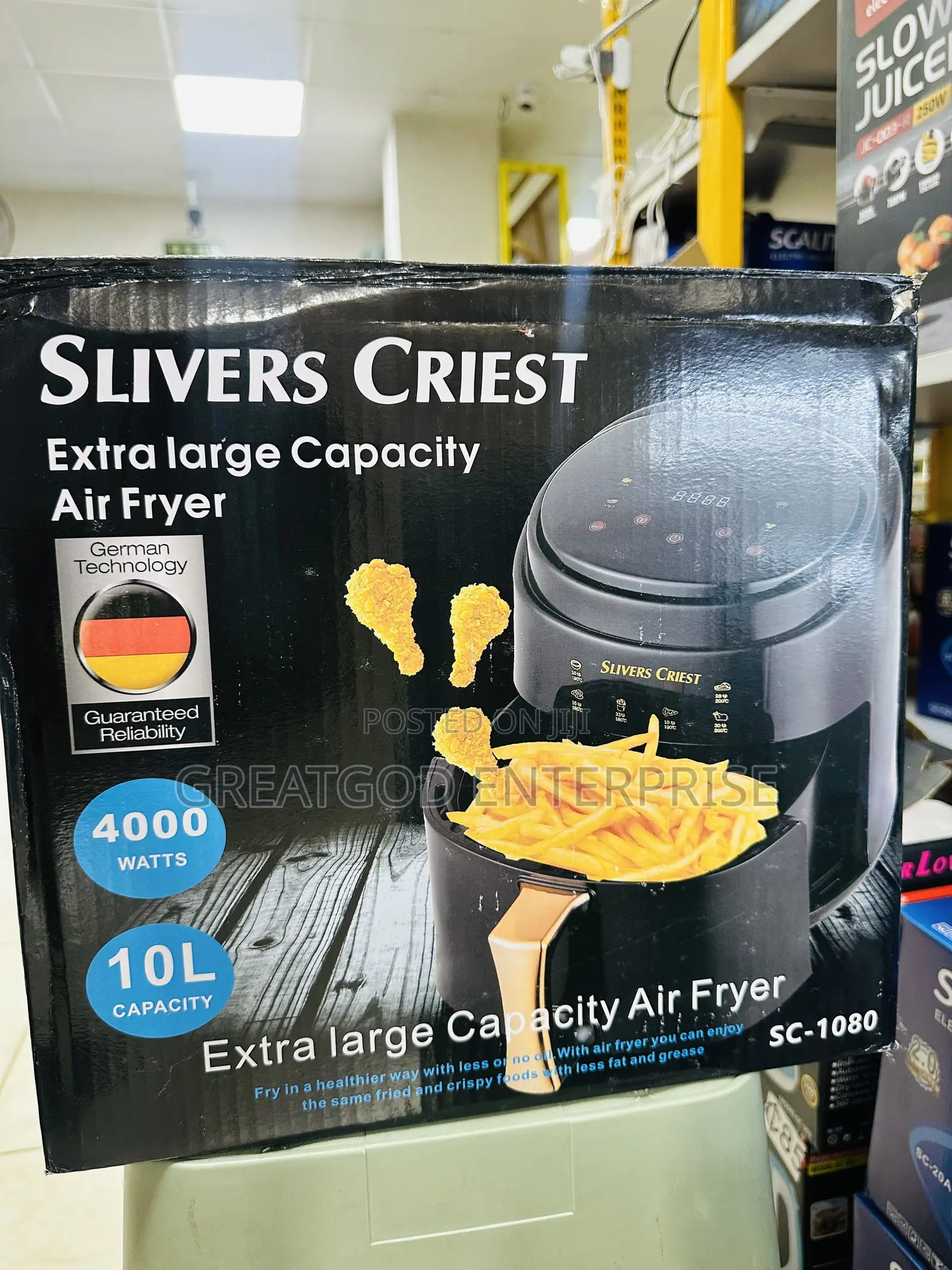 Slivers Criest / Silver Crest 10L Extra Large Capacity Air Fryer