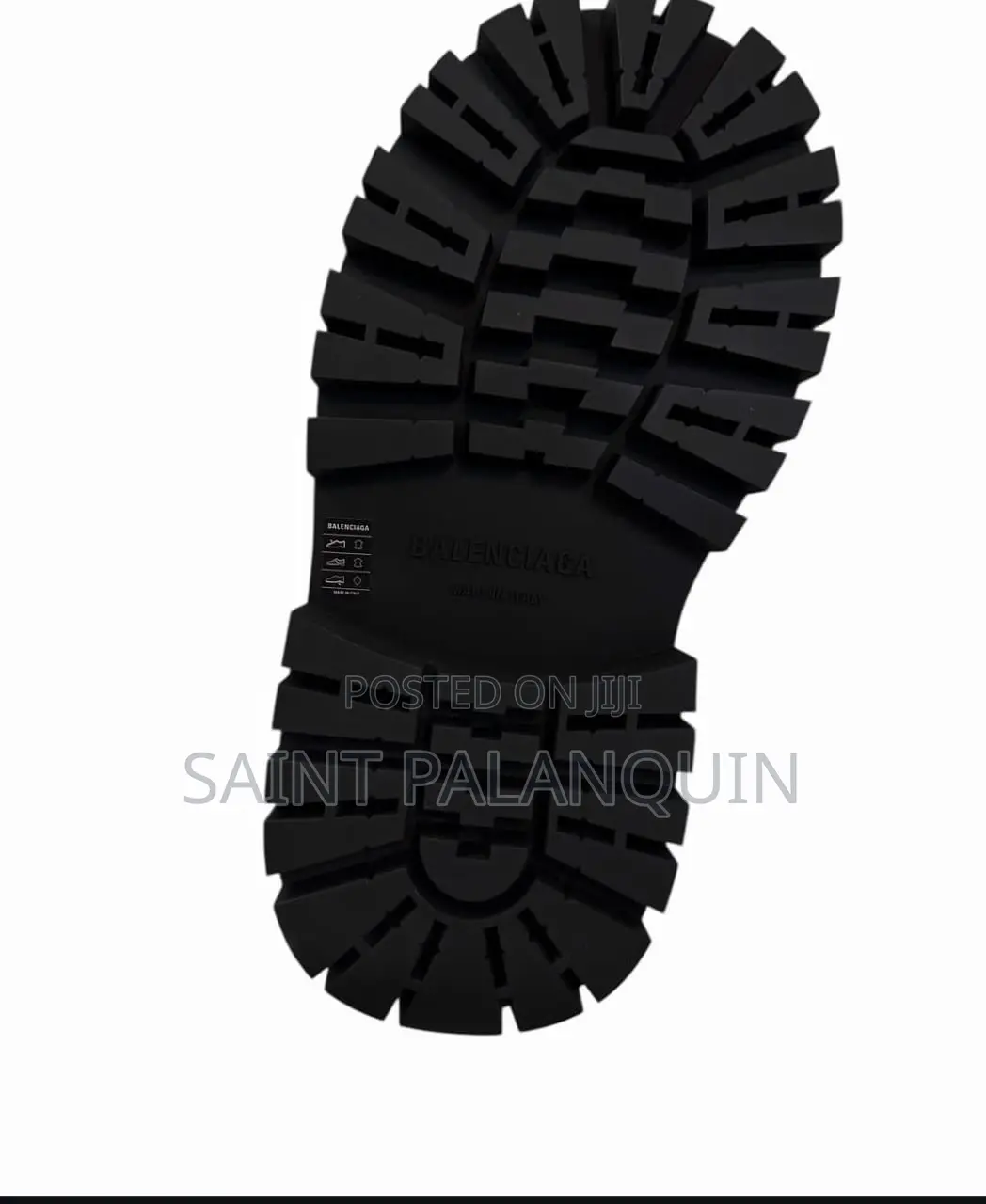Black Balenciaga Giant Boots Featuring an Exaggerated, Ultra-Round