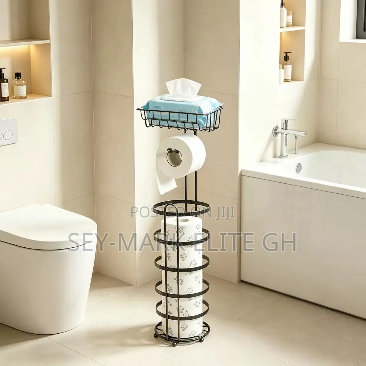 Metallic Toilet Roll Holder
