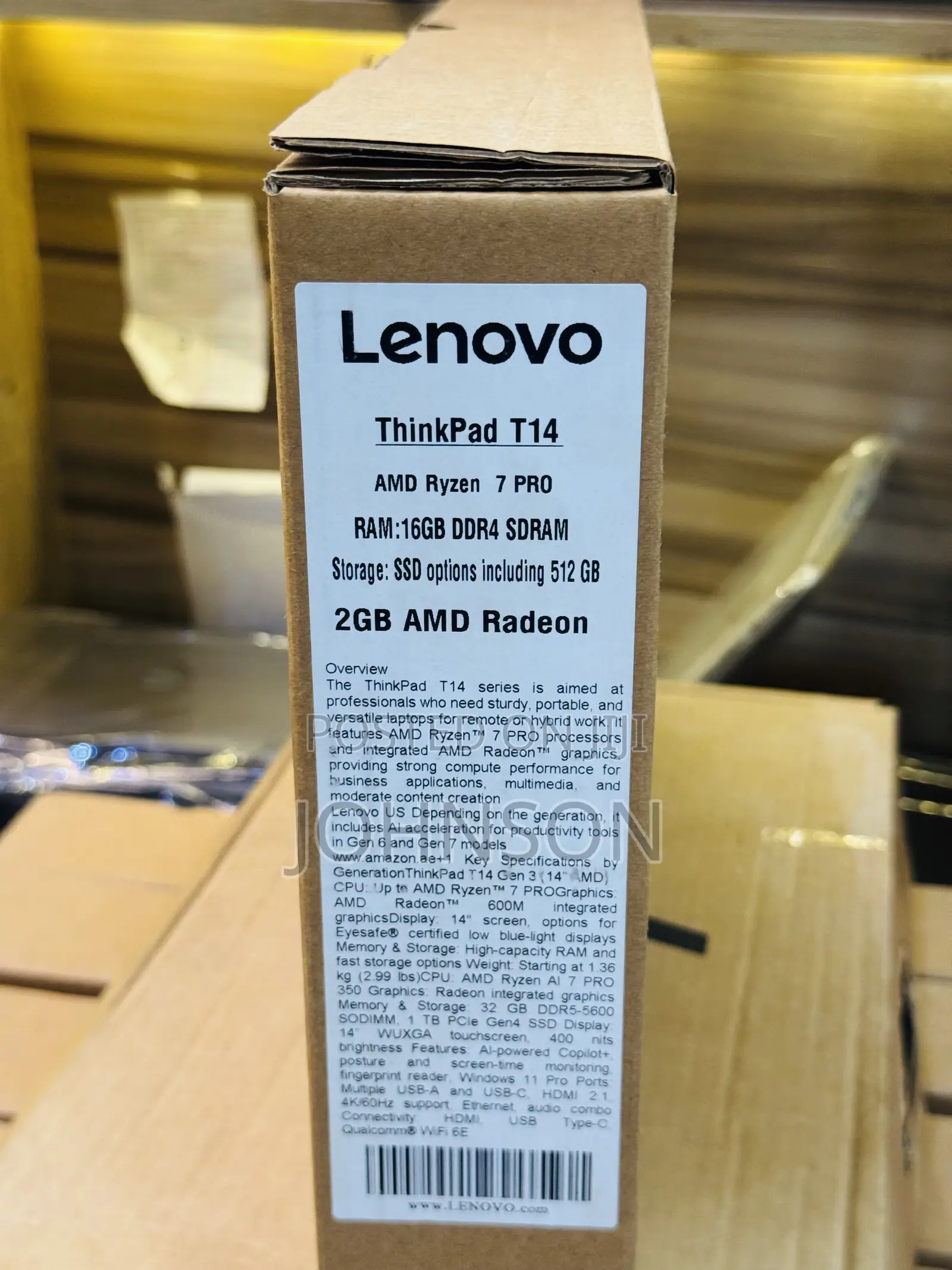 Laptop Lenovo ThinkPad T14 16GB AMD Ryzen 7 SSD 512GB