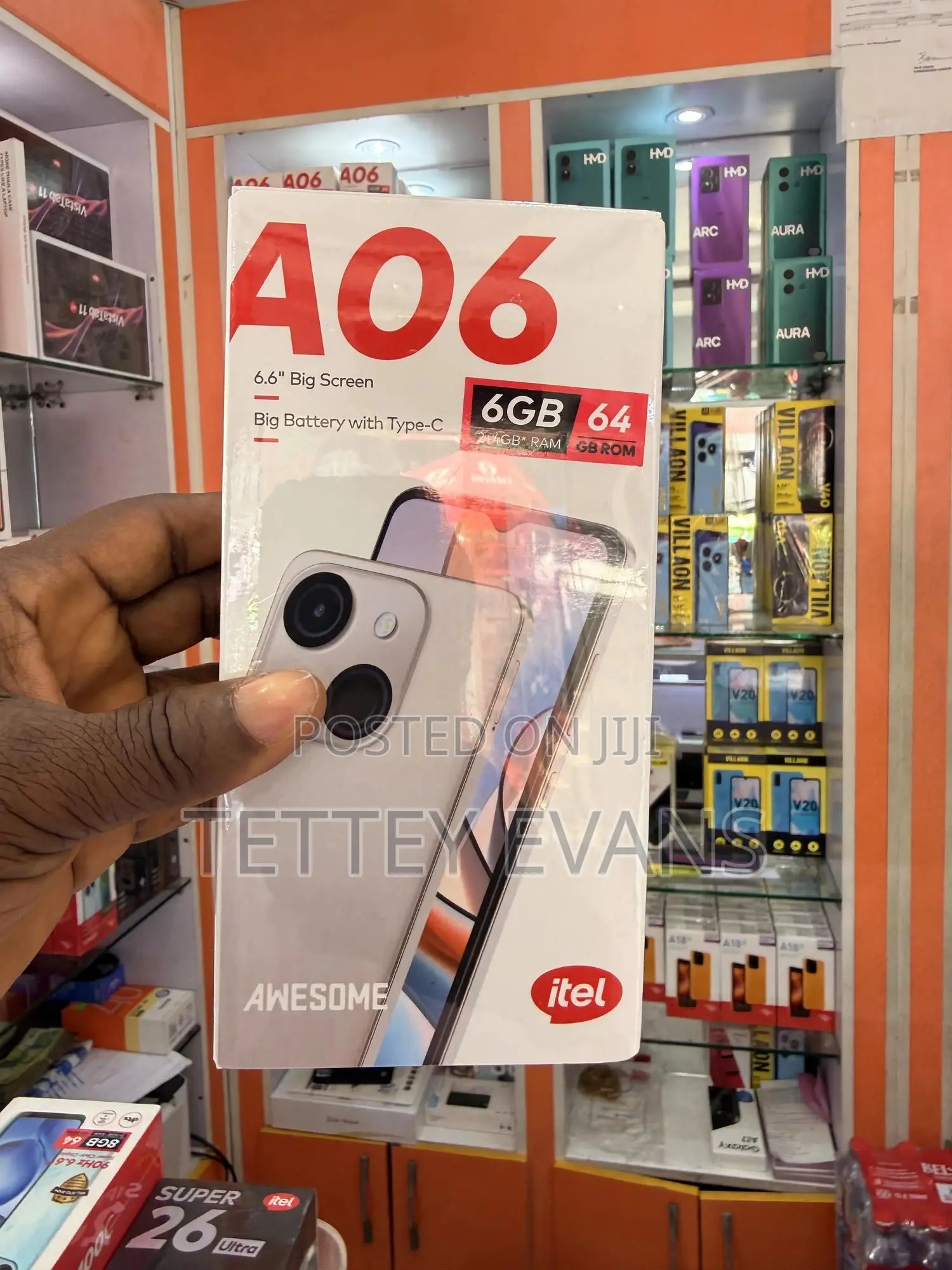 New Itel A06 64 GB Silver