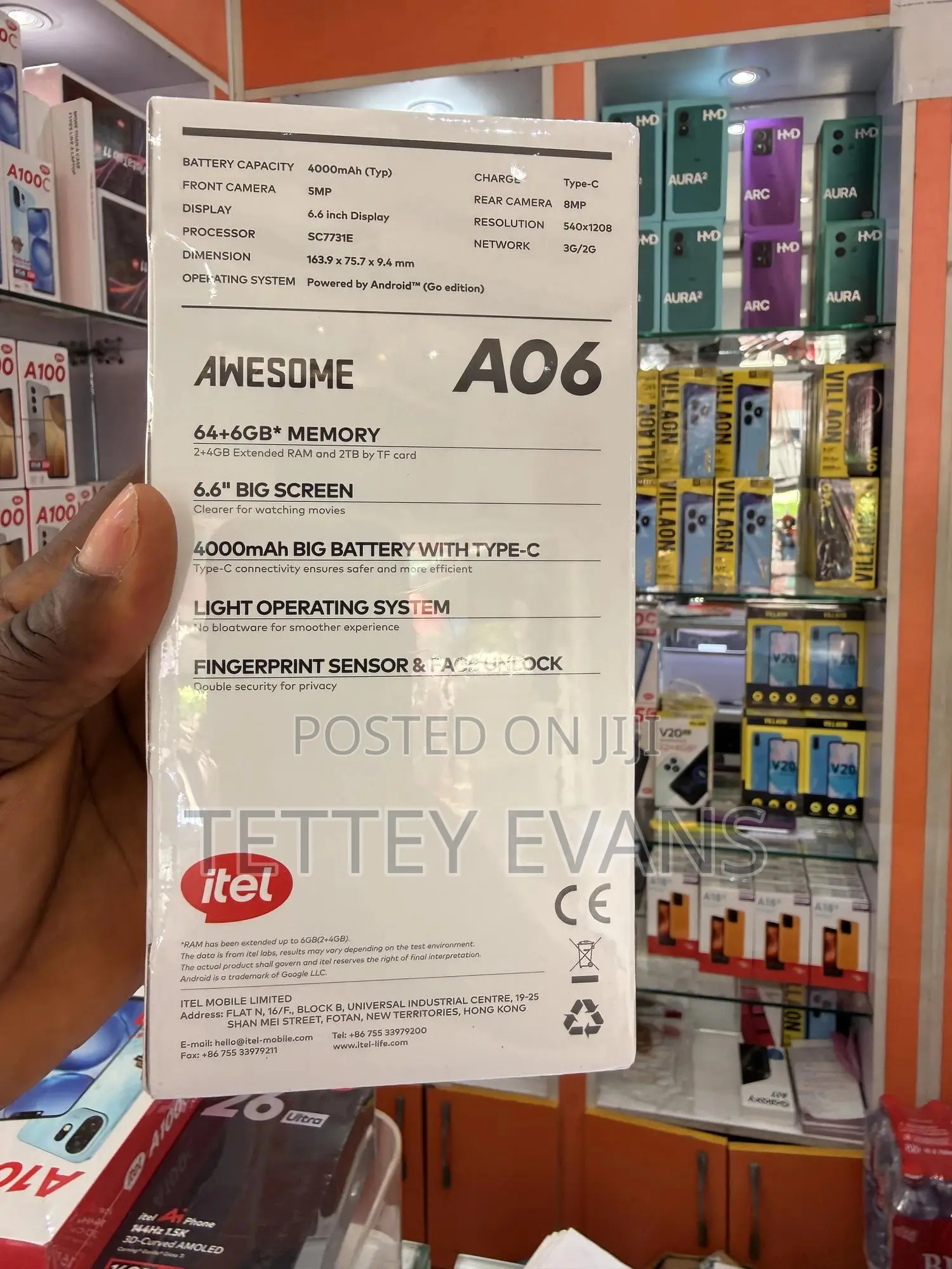 New Itel A06 64 GB Silver