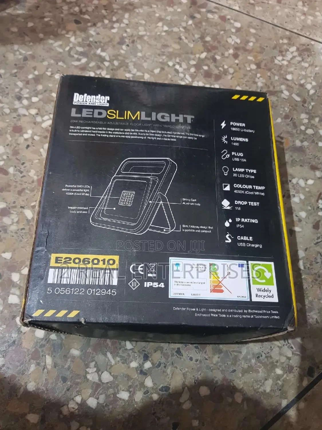 Defender Slimline Led Light Rechargeable 20w - Brand New