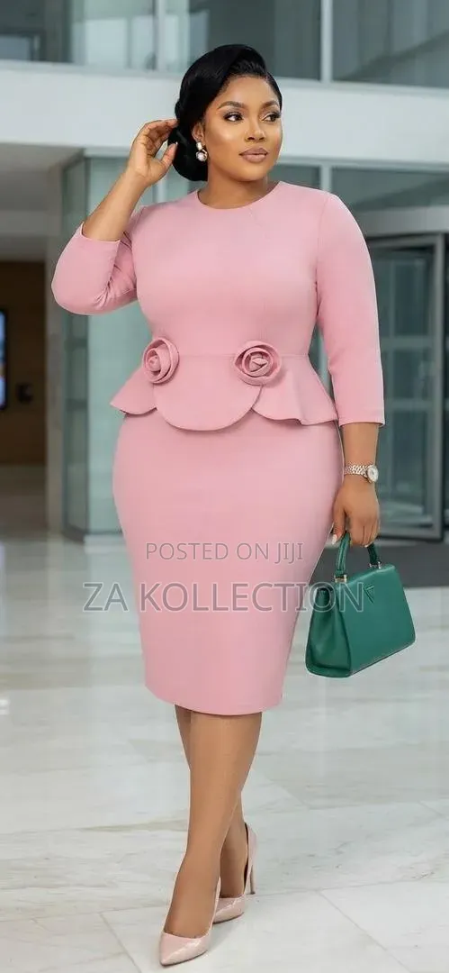 Zalia Ladies Black Fitted Office Dress