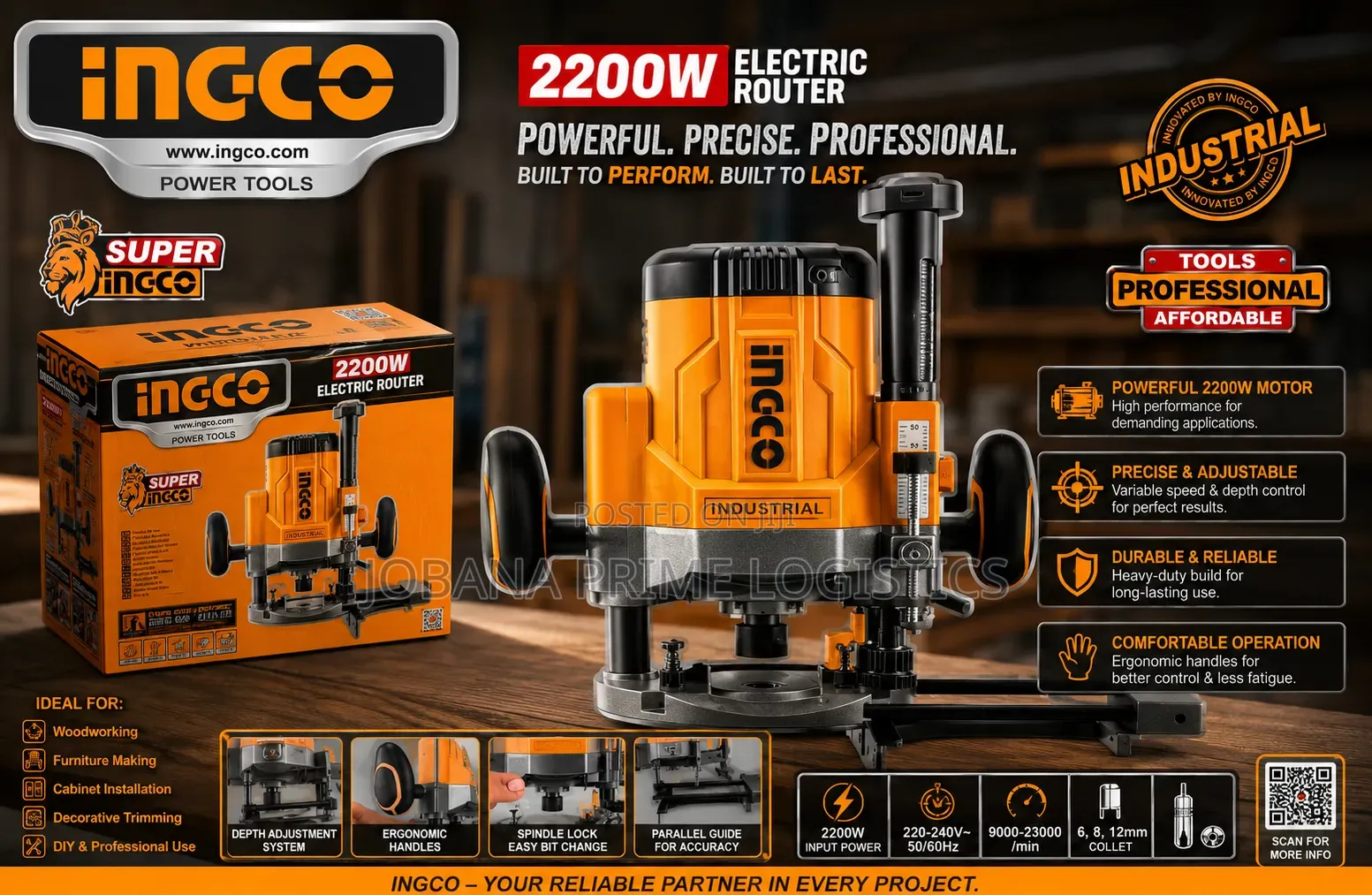 Ingco 2200w Router