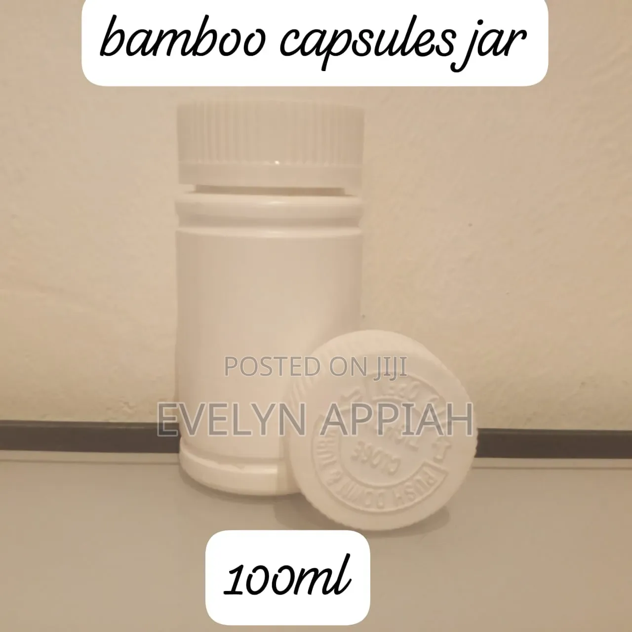 Bamboo Capsules Container