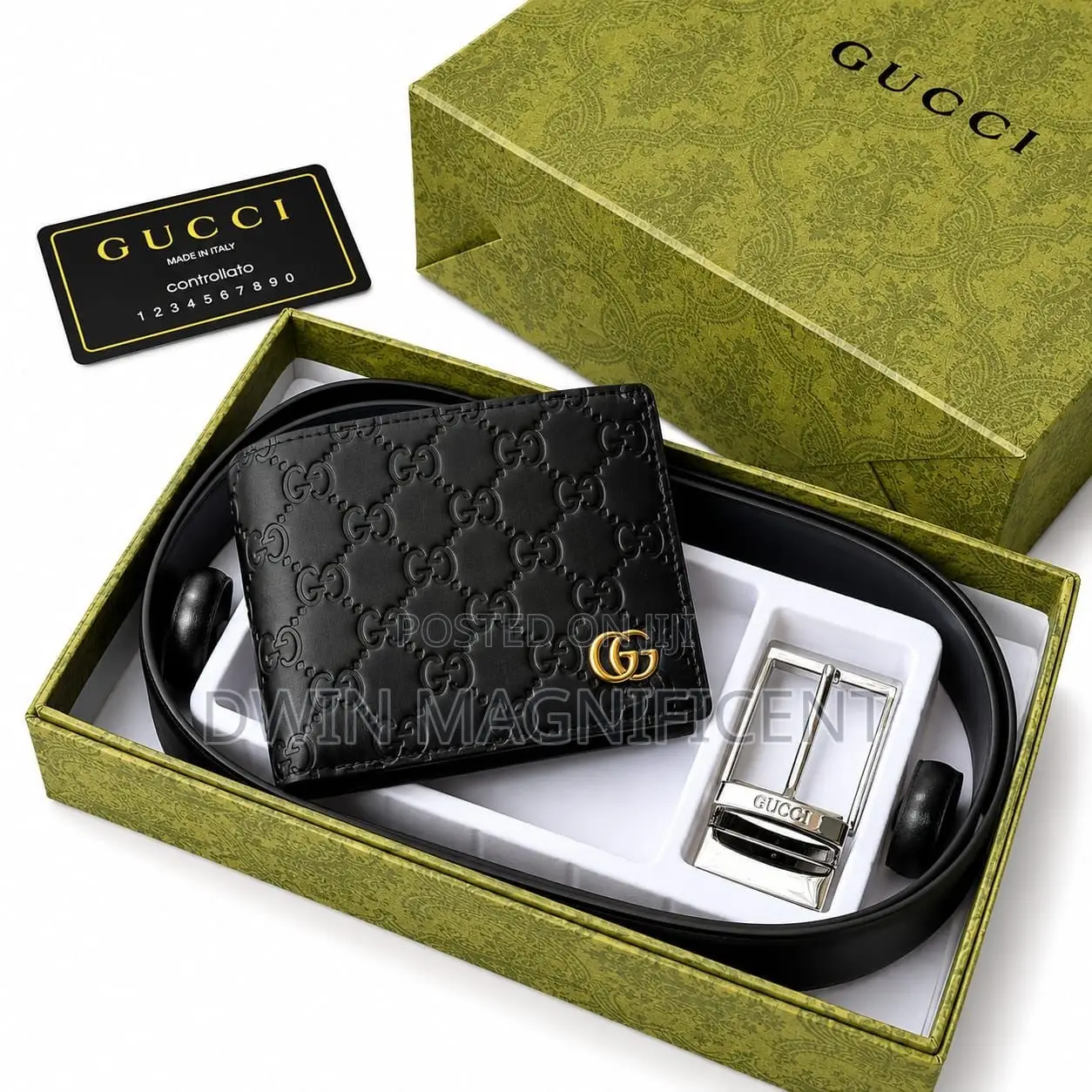 Special Gucci Wallet + Belt