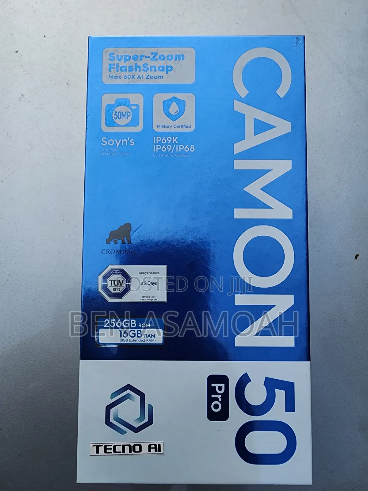 New Tecno Camon 50 Pro 256 GB Black
