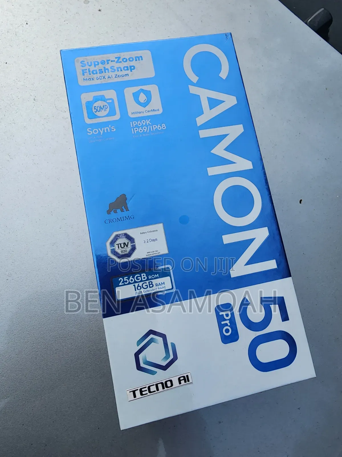 New Tecno Camon 50 Pro 256 GB Black