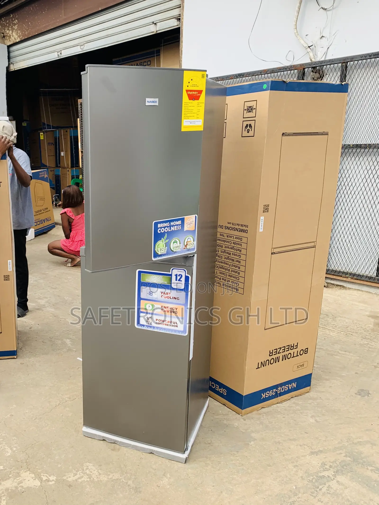 Exclusive New Nasco NASD2-29SK 251L Double Door Bottom Freezer