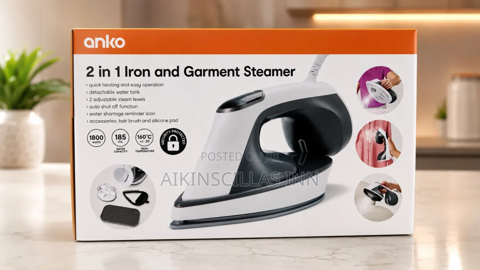 Anko 2in1 Iron/Garment Steamer