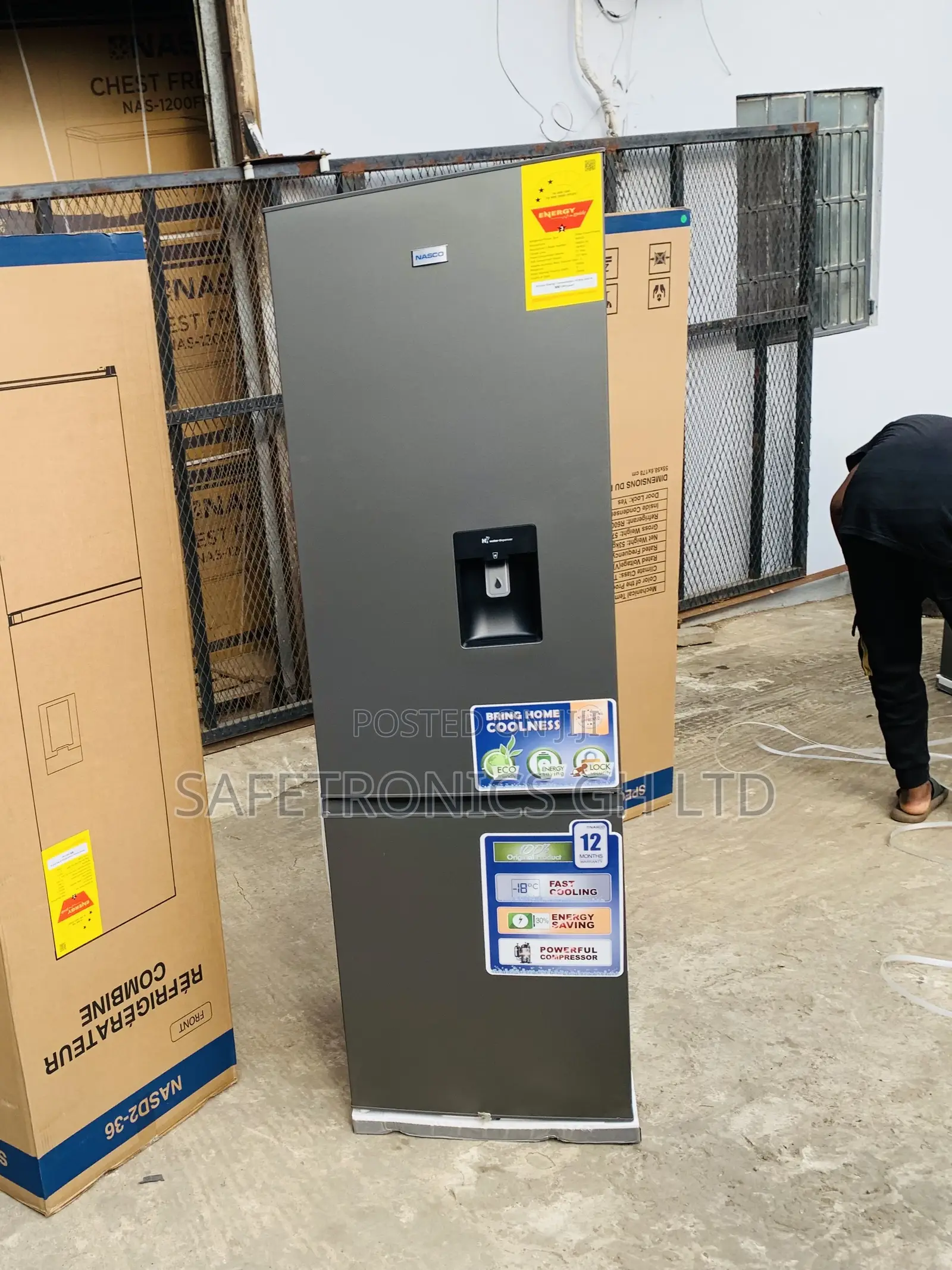 Authentic Nasco 260L Double Door Fridge – (Nasd2-36)