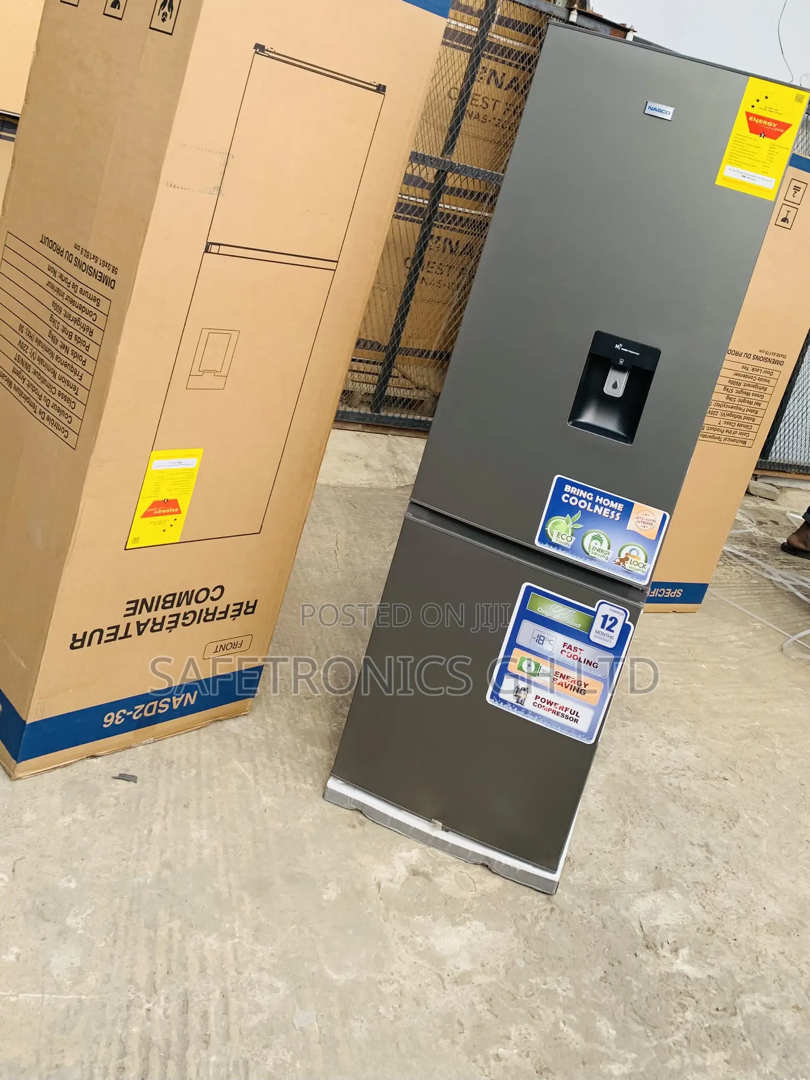 Purchase New Nasco 260L Double Door Fridge – (Nasd2-36)