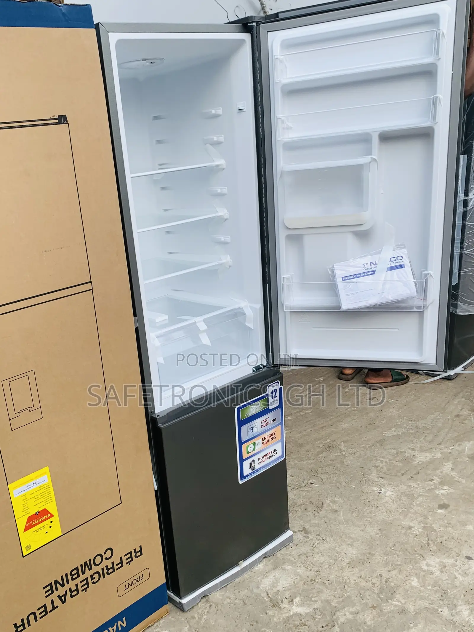 High Efficiency Nasco 260L Double Door Fridge – (Nasd2-36)