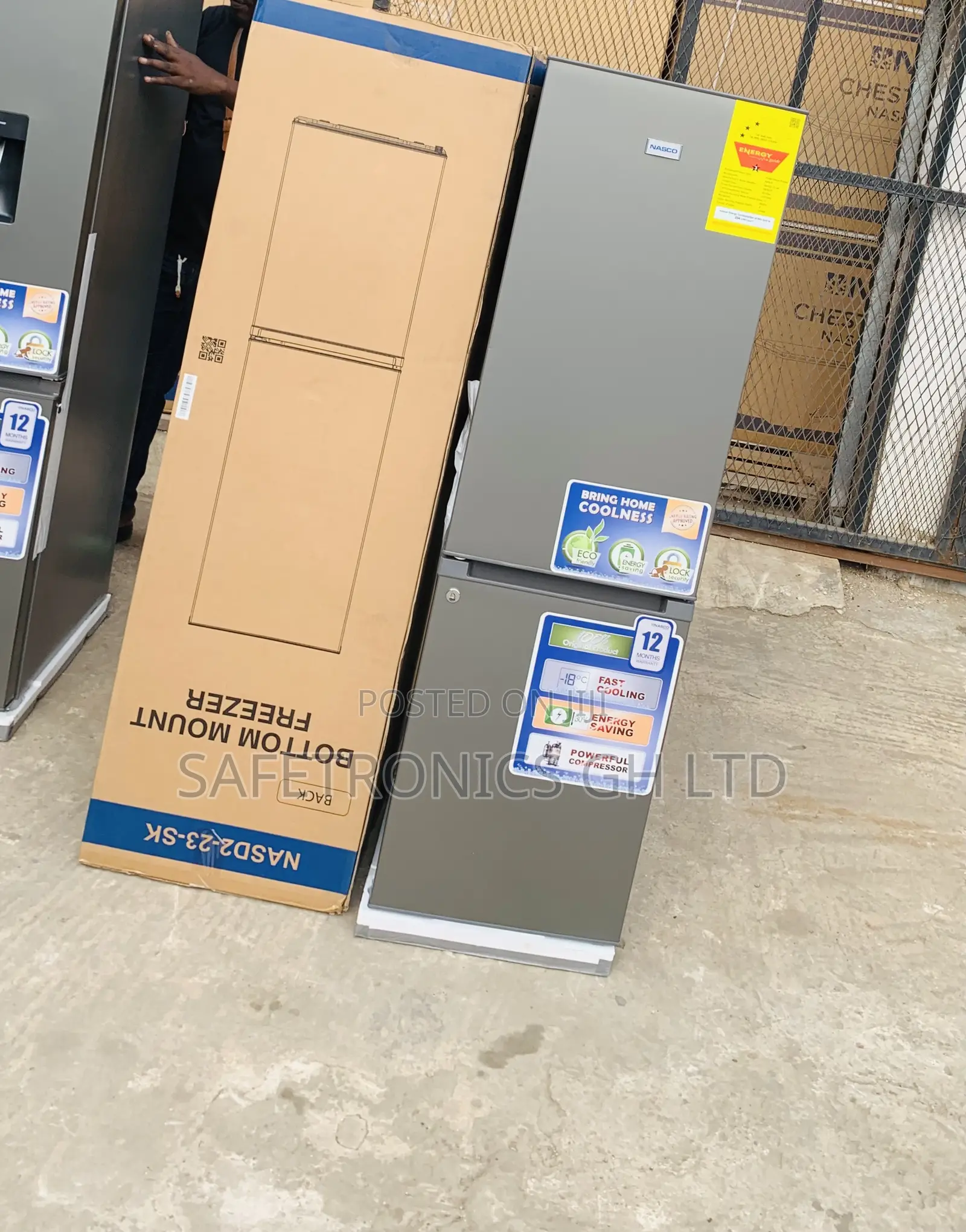 Super New Nasco 170 LTRS Bottom Mount Refrigerator (NASD2-23-SK)