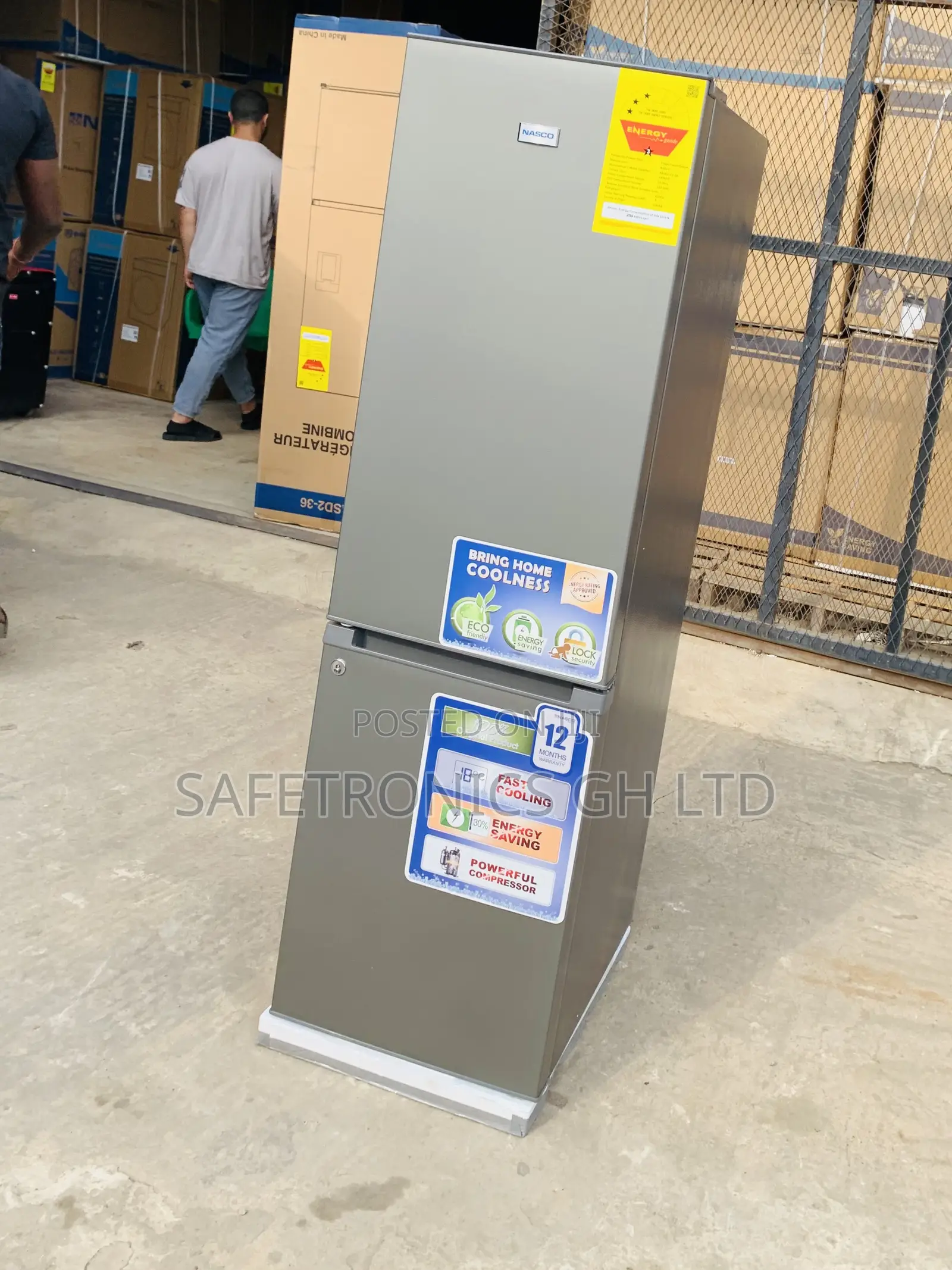 Get Affordable Nasco 170 LTRS Bottom Mount Refrigerator (NASD2-23-SK)