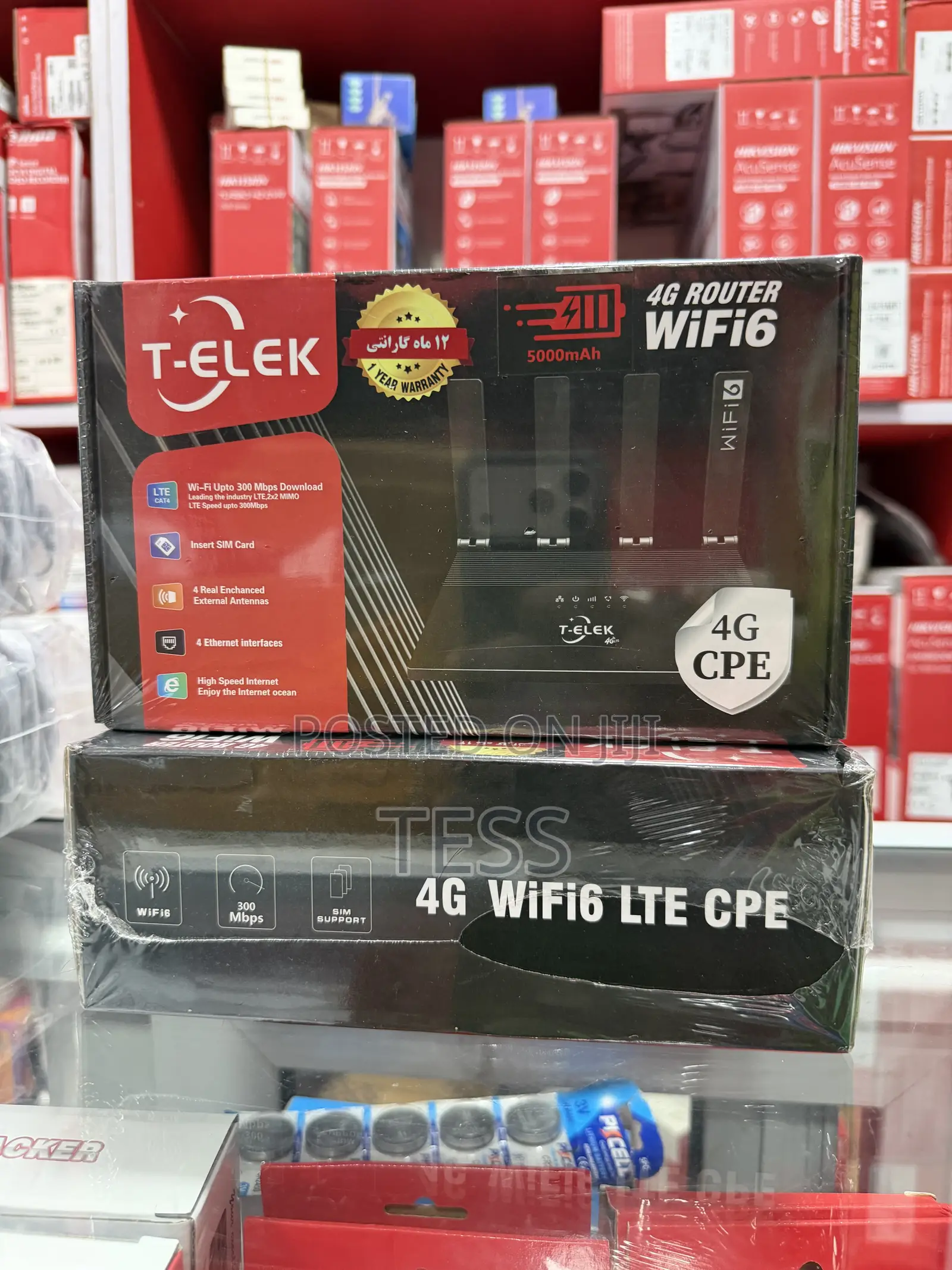 Universal Sim Router 4G Cat4 With Backup Battery 5000mah T-Elek