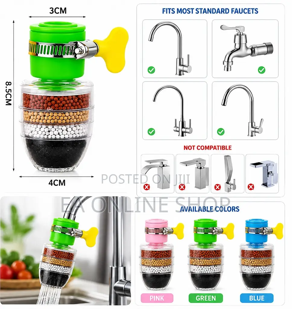 6-Layer Faucet Water Filter Tap Purifier