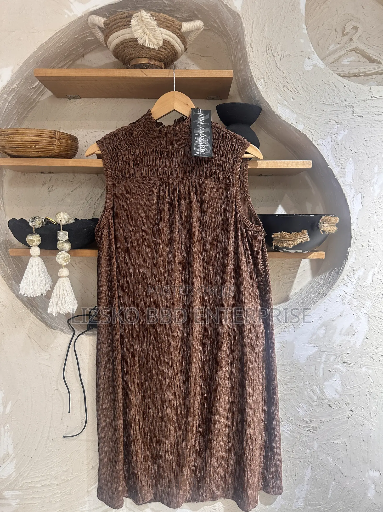 Nina Leonard Sleeveless Dress-Brand From USA, Original With Tags