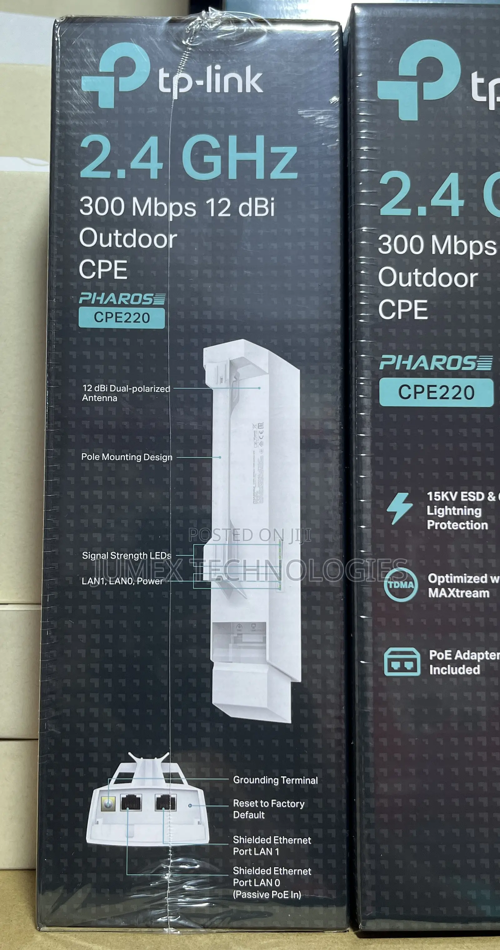 TP-Link CPE220 Access Point 2.4GHZ 300 MBPS 12 dBi Outdoor CPE