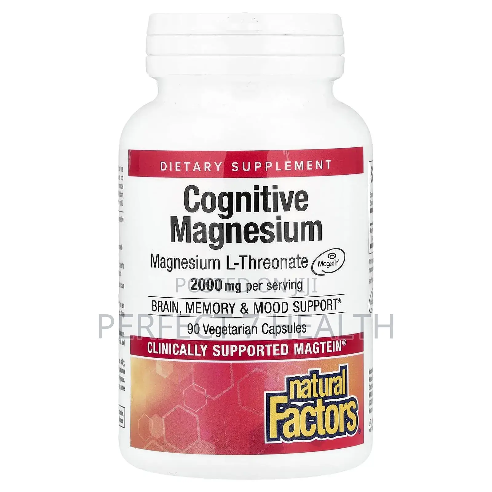 Cognitive/Brain Magnesium, Magnesium L Threonate, Magtein, 90 Veg Caps