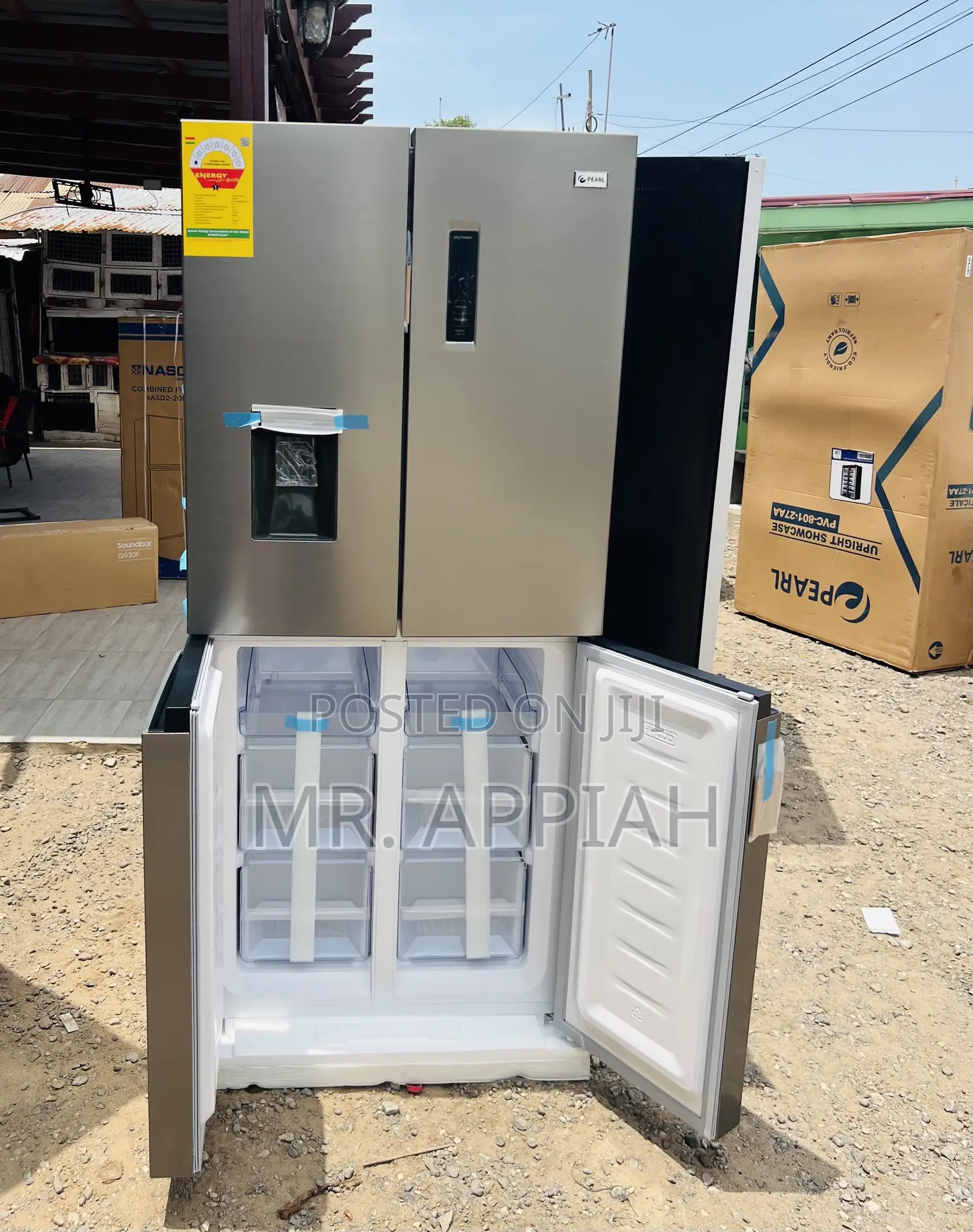 Super Affordable Pearl 4 Door Side by Side Fridge(PF-613mdixwd-1a)