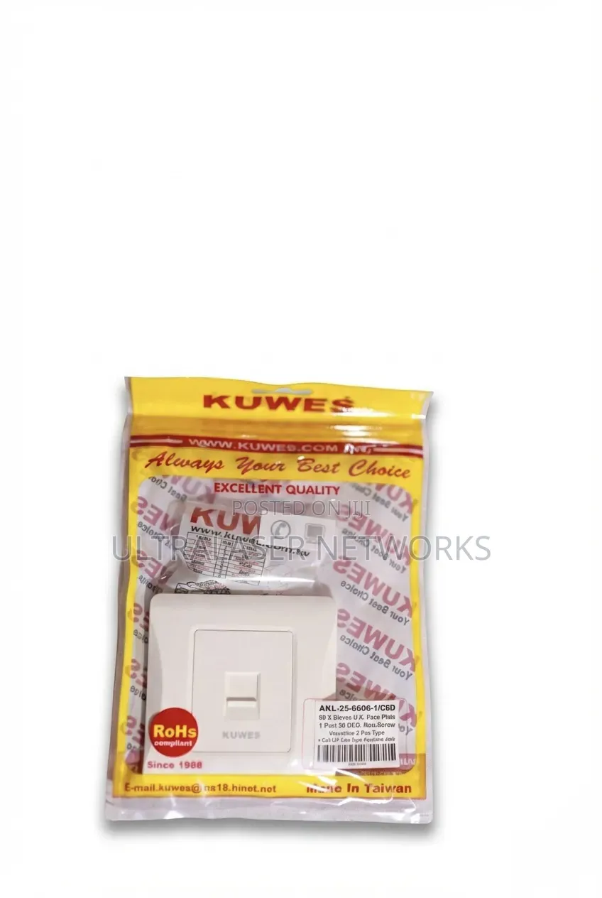 KUWES Single Faceplate With Keystone