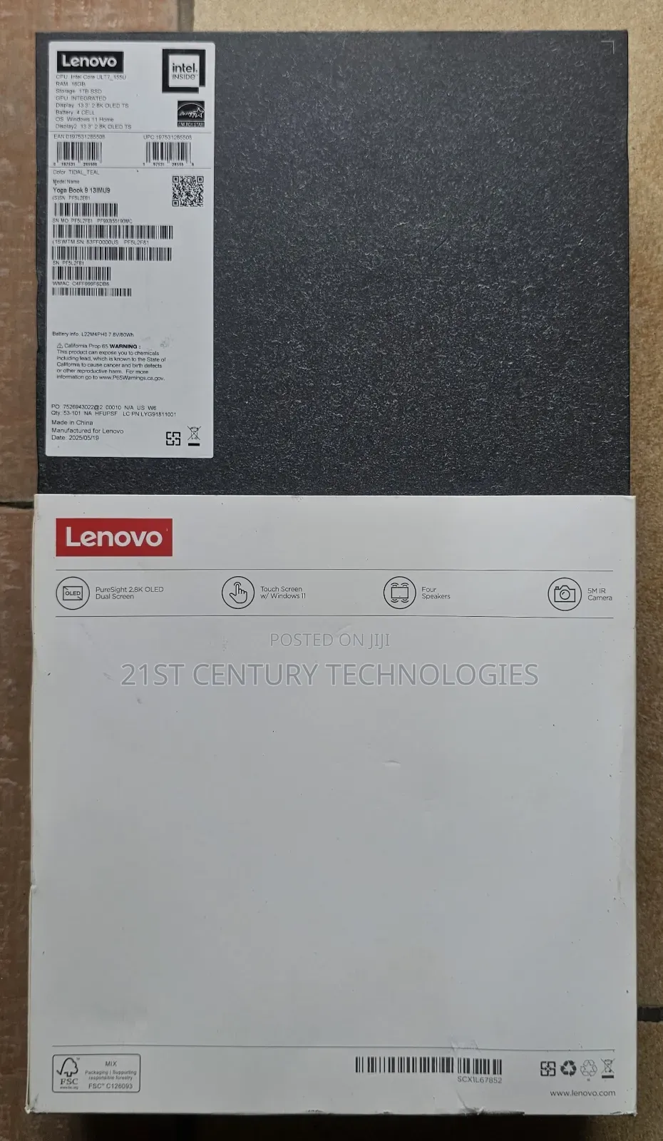 Laptop Lenovo Yoga Book 9i 16GB Intel Core Ultra 7 SSD 1T