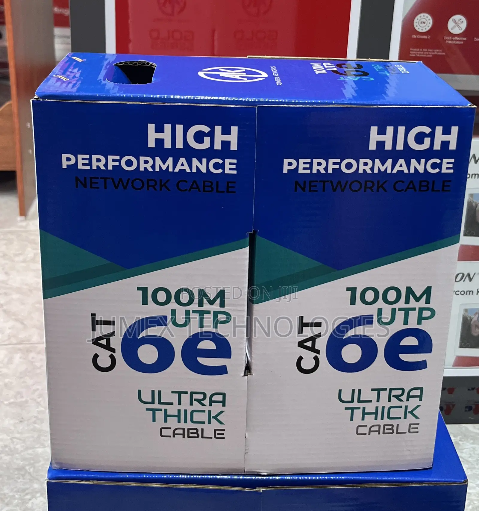 Cat6 100m Cable Utp Ak Powet and Network Ultra High Performance Cable