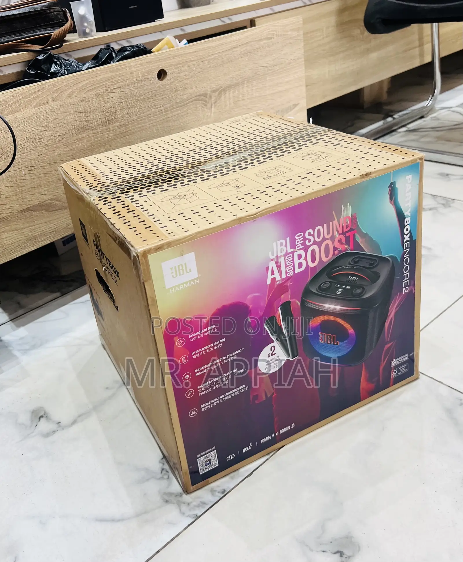 Purchase Unique JBL Encore 2 Speaker With Microphone (2 Pcs)Black