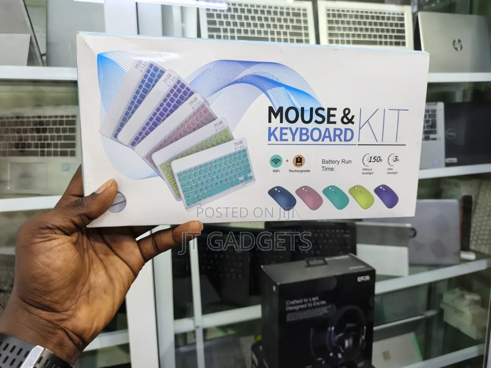 Wireless Mouse & Keyboard Kit – Rechargeable & Multi-Device
