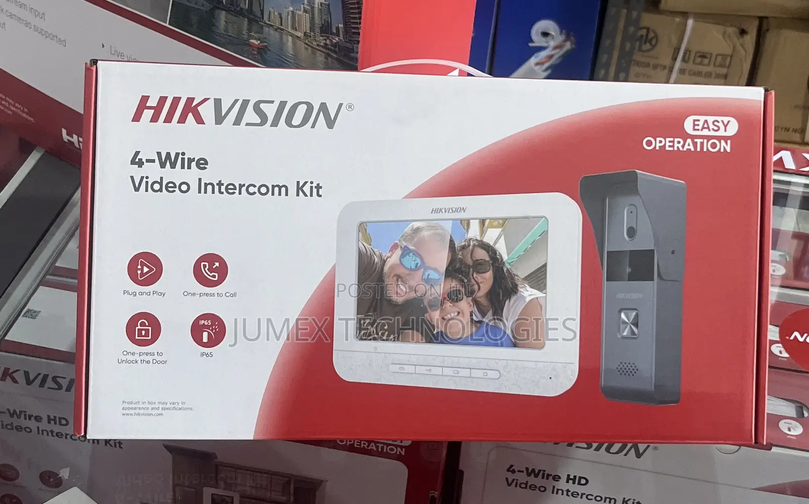 Hikvision 4-Wire Analog Video Intercom Ds-Kis203t Villa Kit