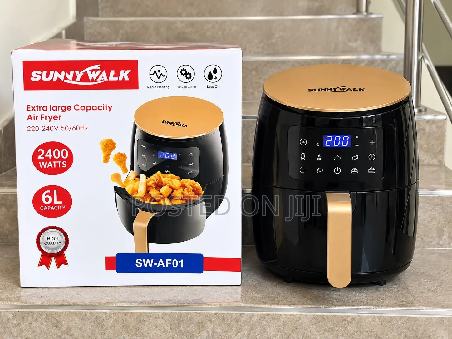 Air Fryer Extra Large 6L  2400watts Sunny Walk