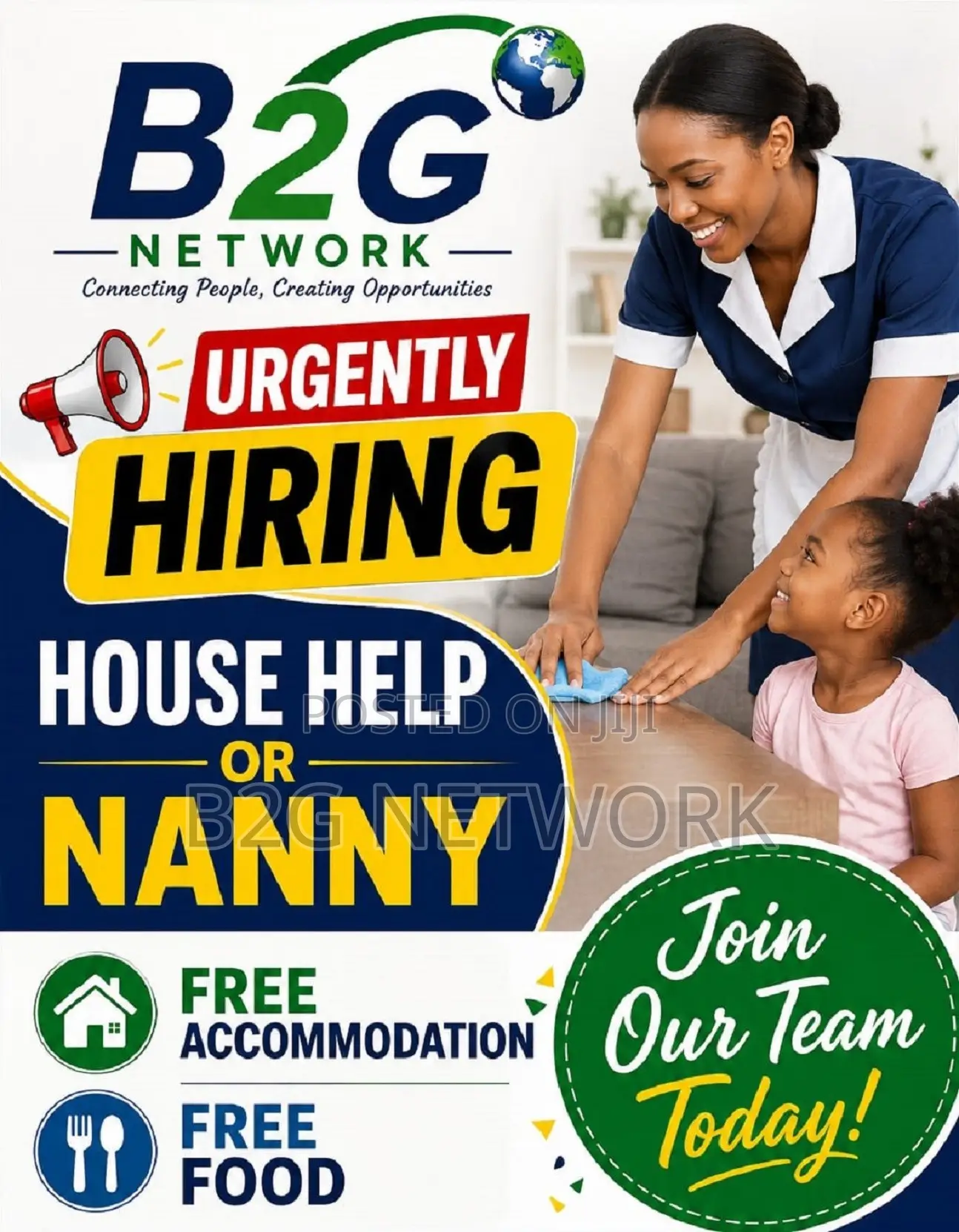 House Help/Nanny Wanted Urgently