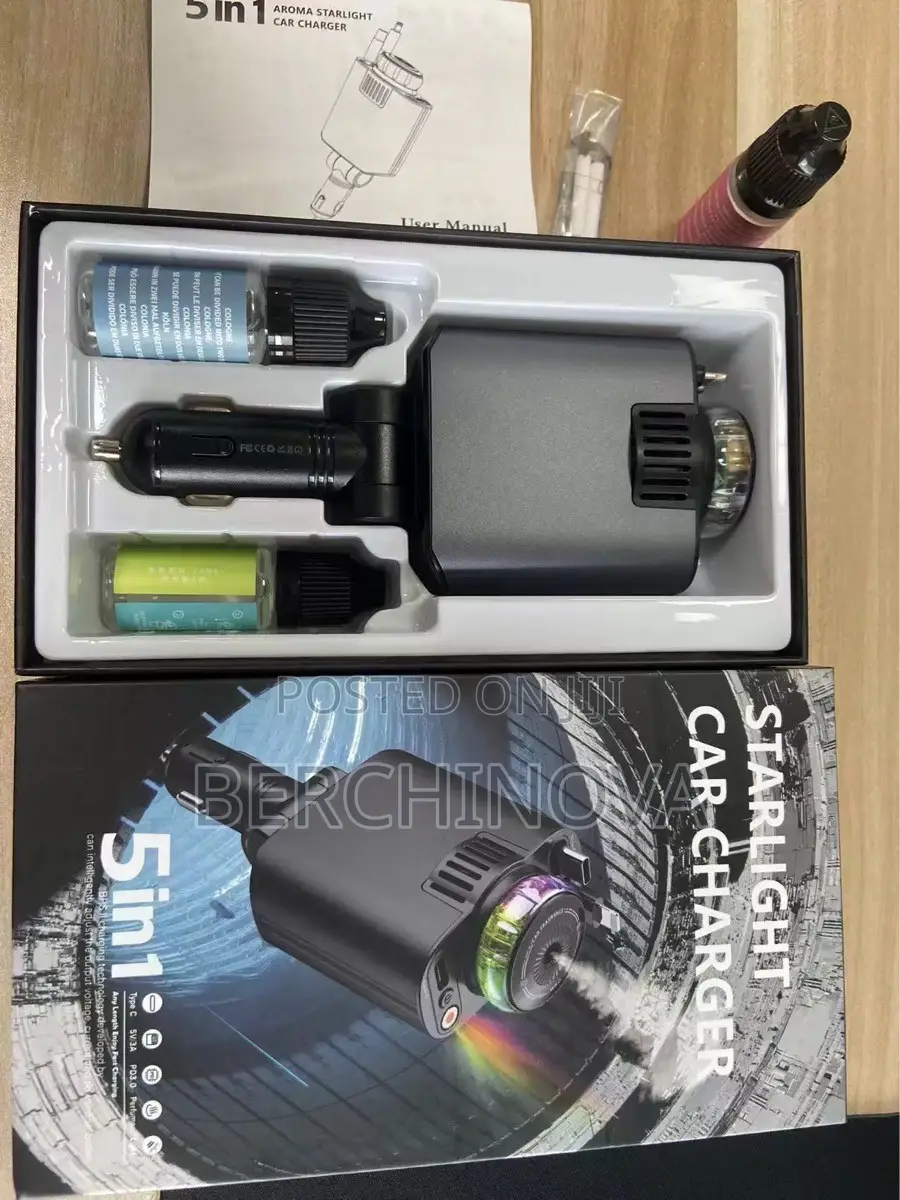 Starlight Car Charger With Aroma Diffuser(free Delivery)