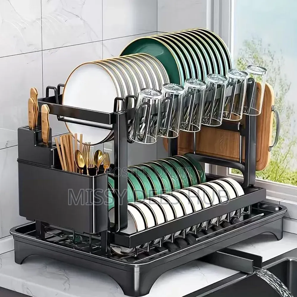 Dish Drying Rack With Drainboard