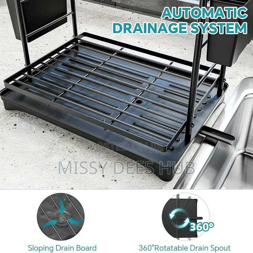 Dish Drying Rack With Drainboard