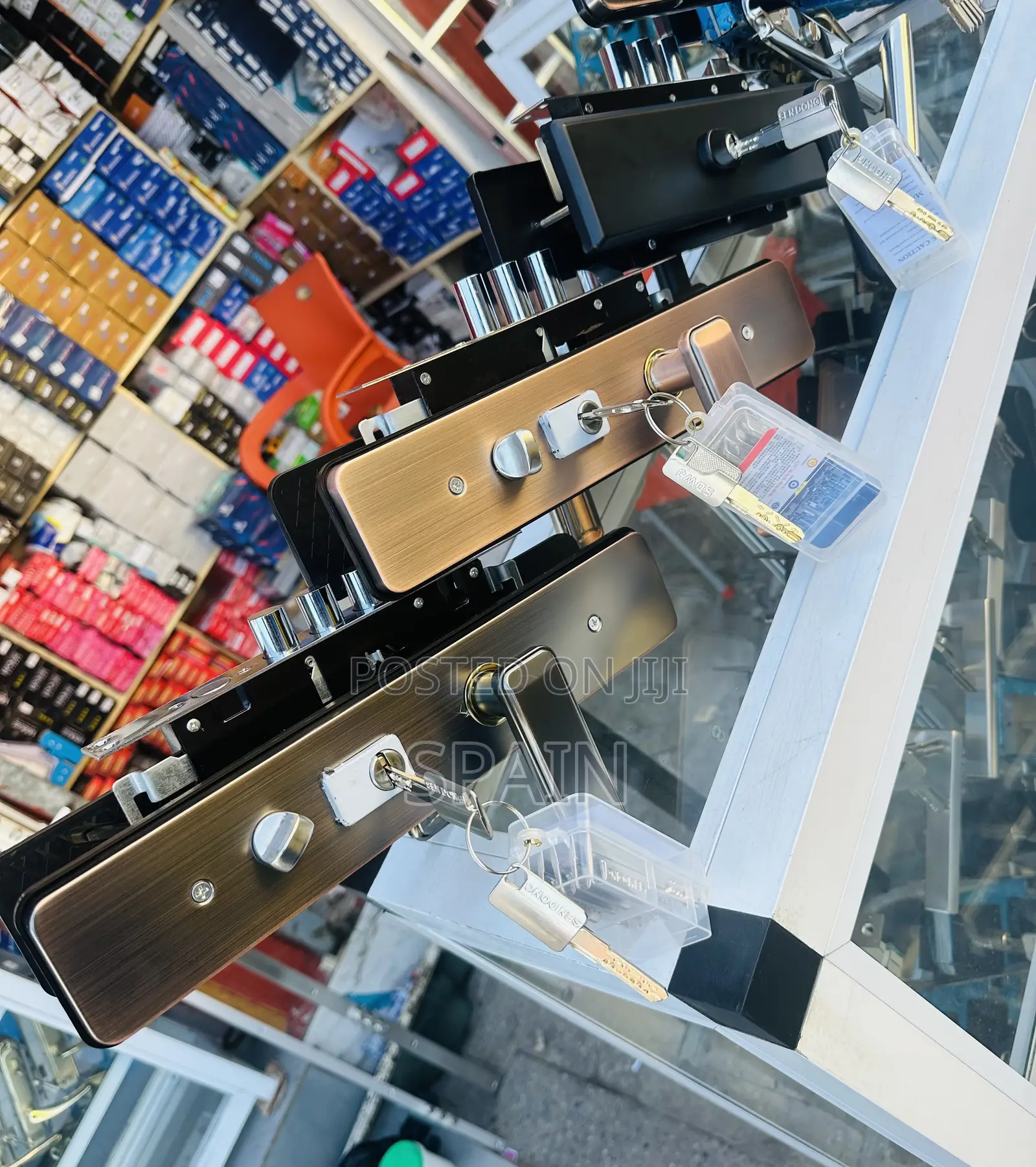 Security Door Lock With Black Handle Door Lock
